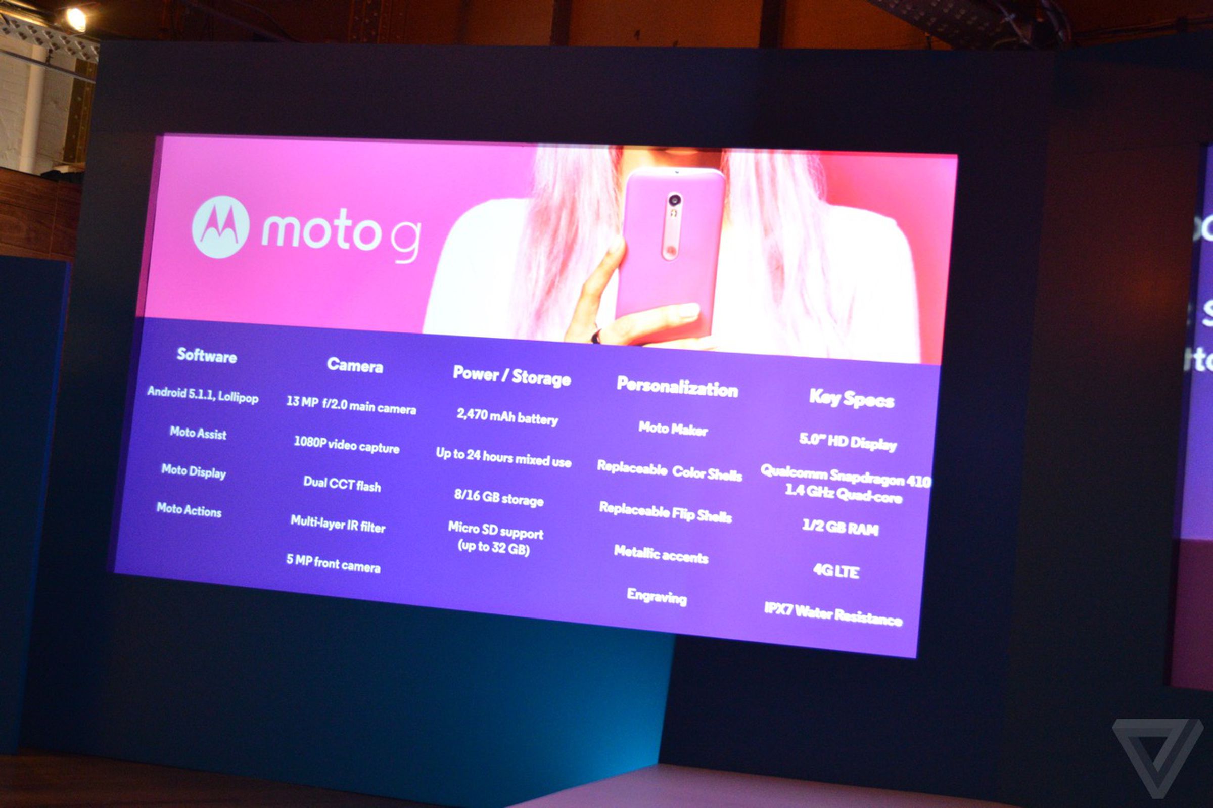 Moto G (2015) announcement photos
