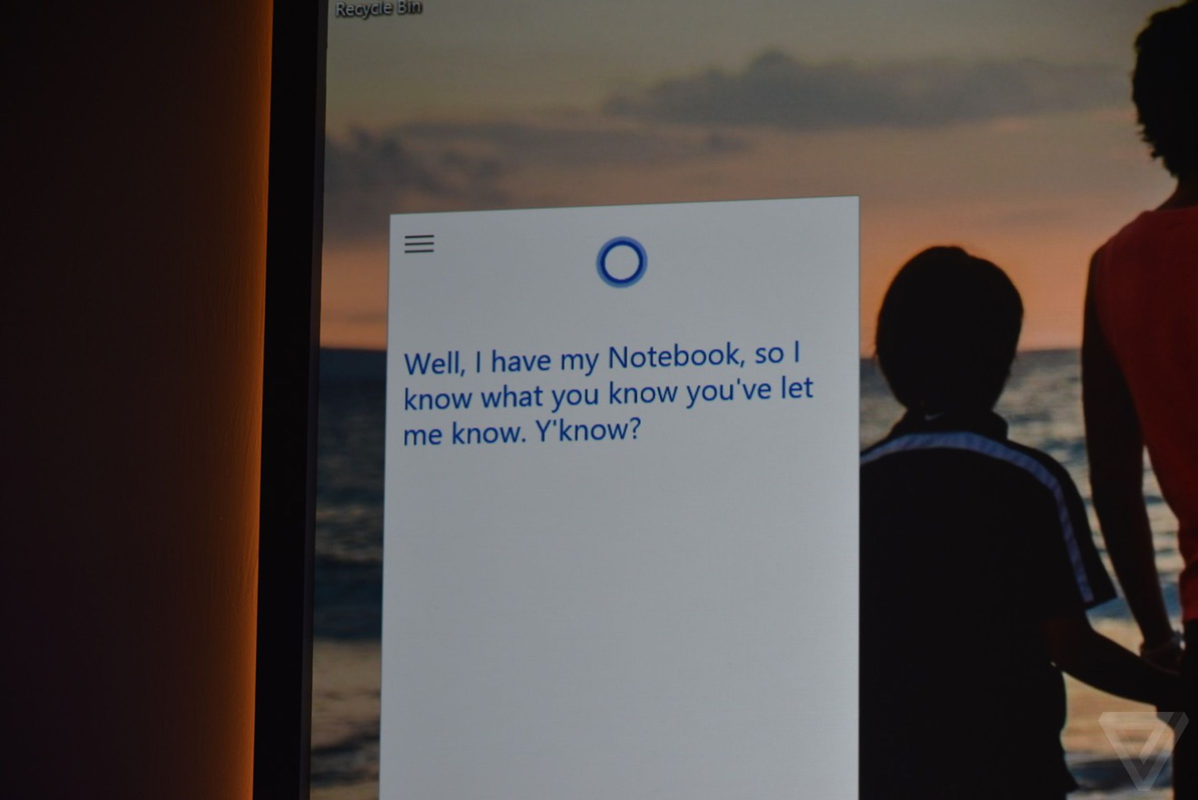 Cortana on Windows 10 in photos