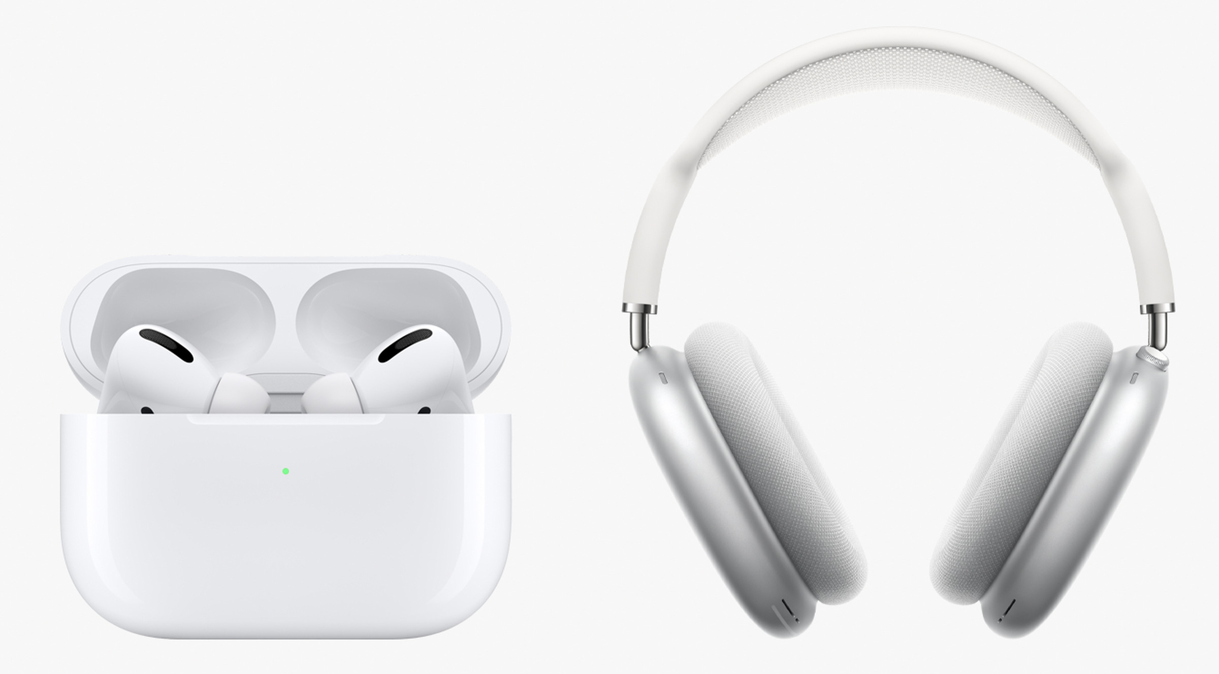 The AirPods Pro versus the AirPods Max.