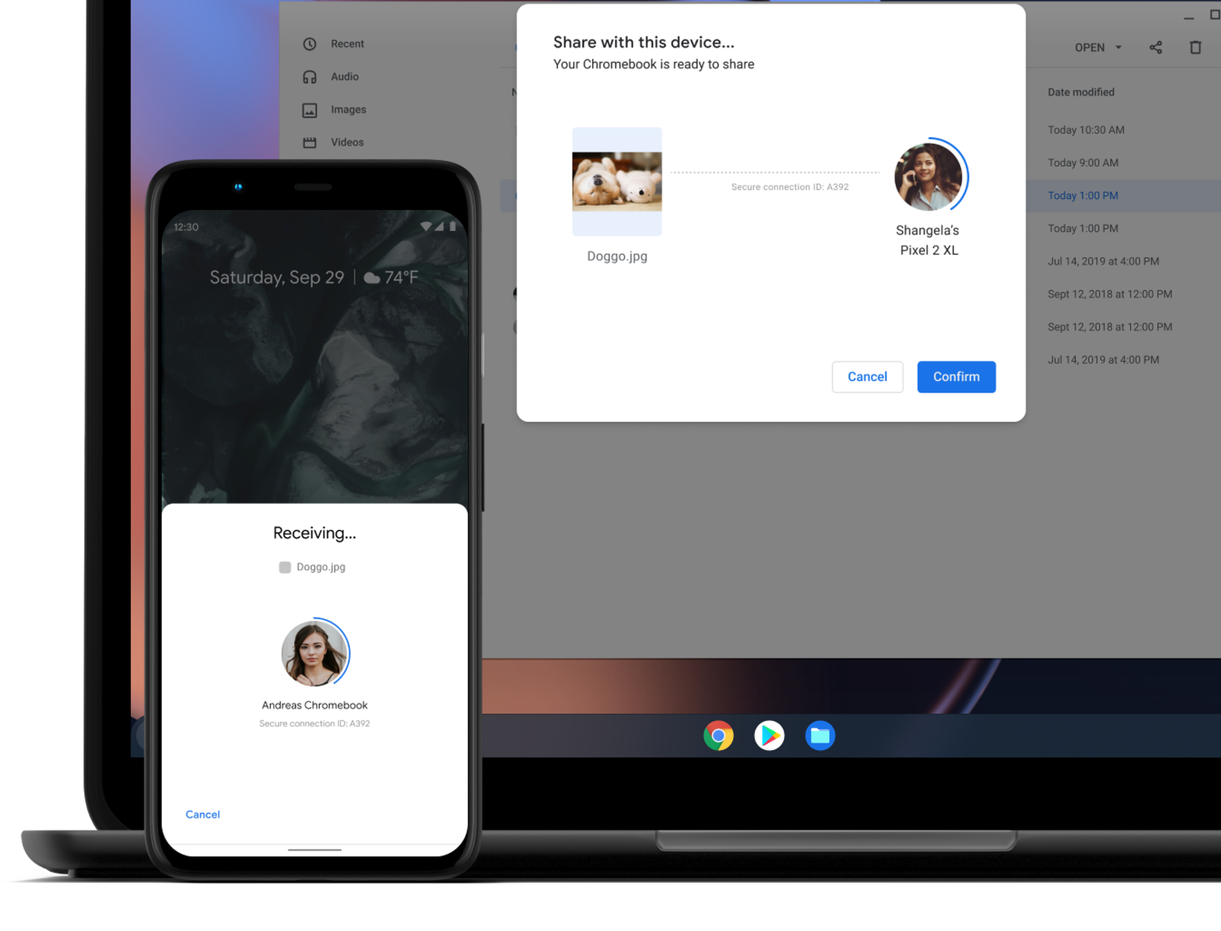 Chrome OS gets an AirDrop competitor.