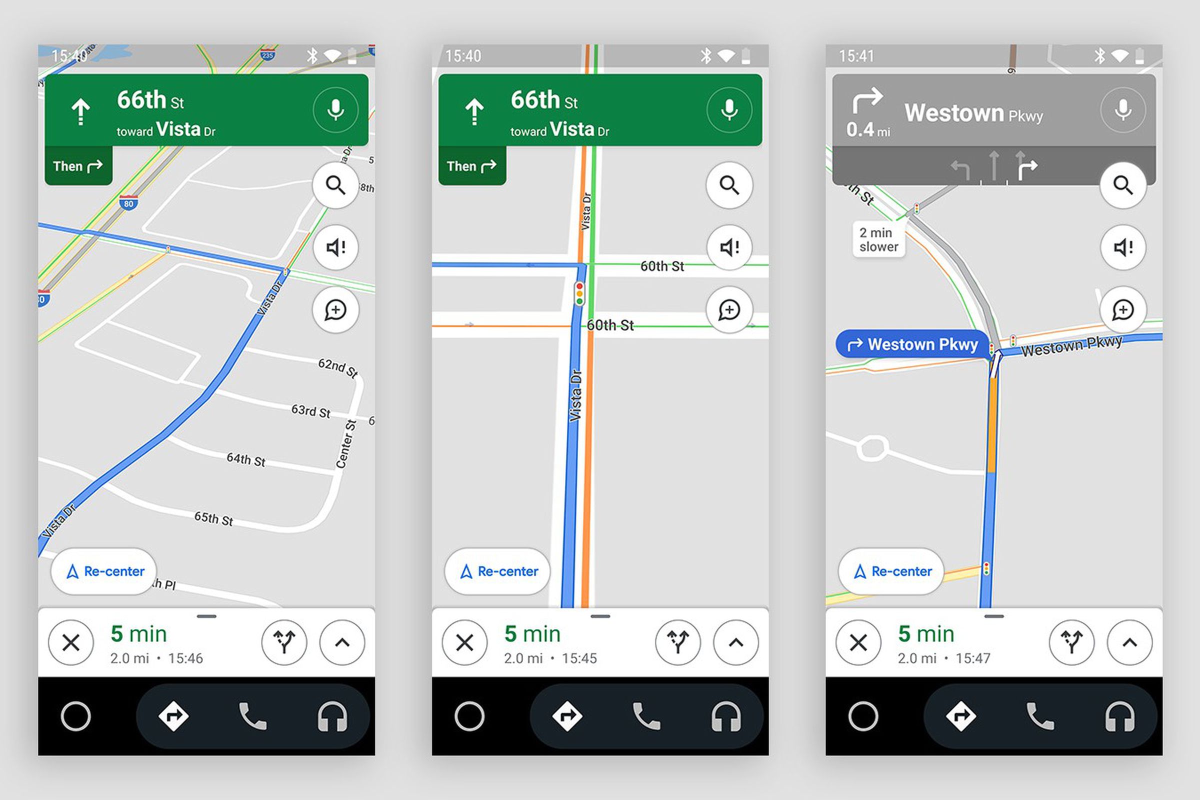 Google Maps screenshots show the traffic light symbol on various intersections.