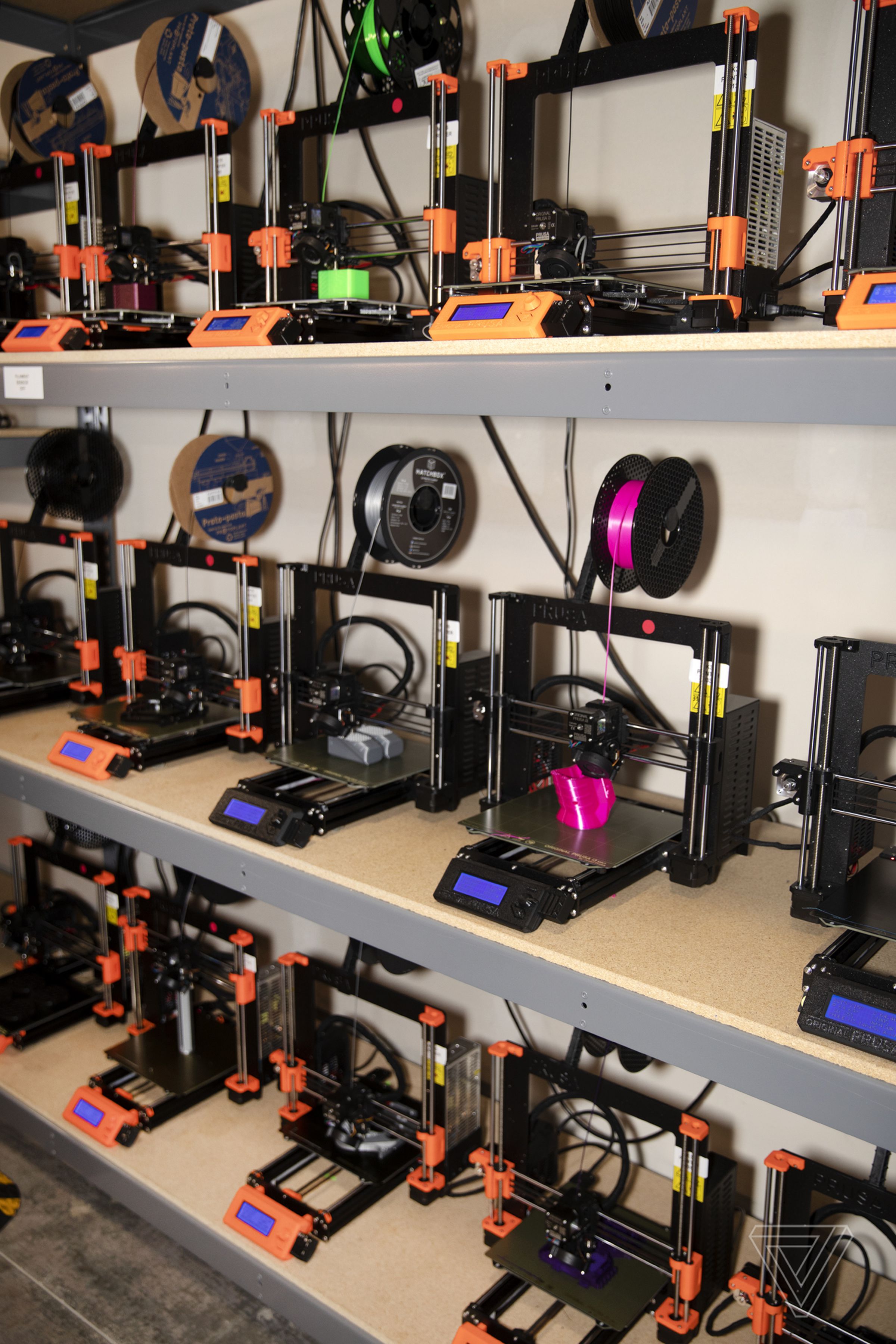Ninety-seven 3D printers produce modification parts and complete blasters at Out of Darts.