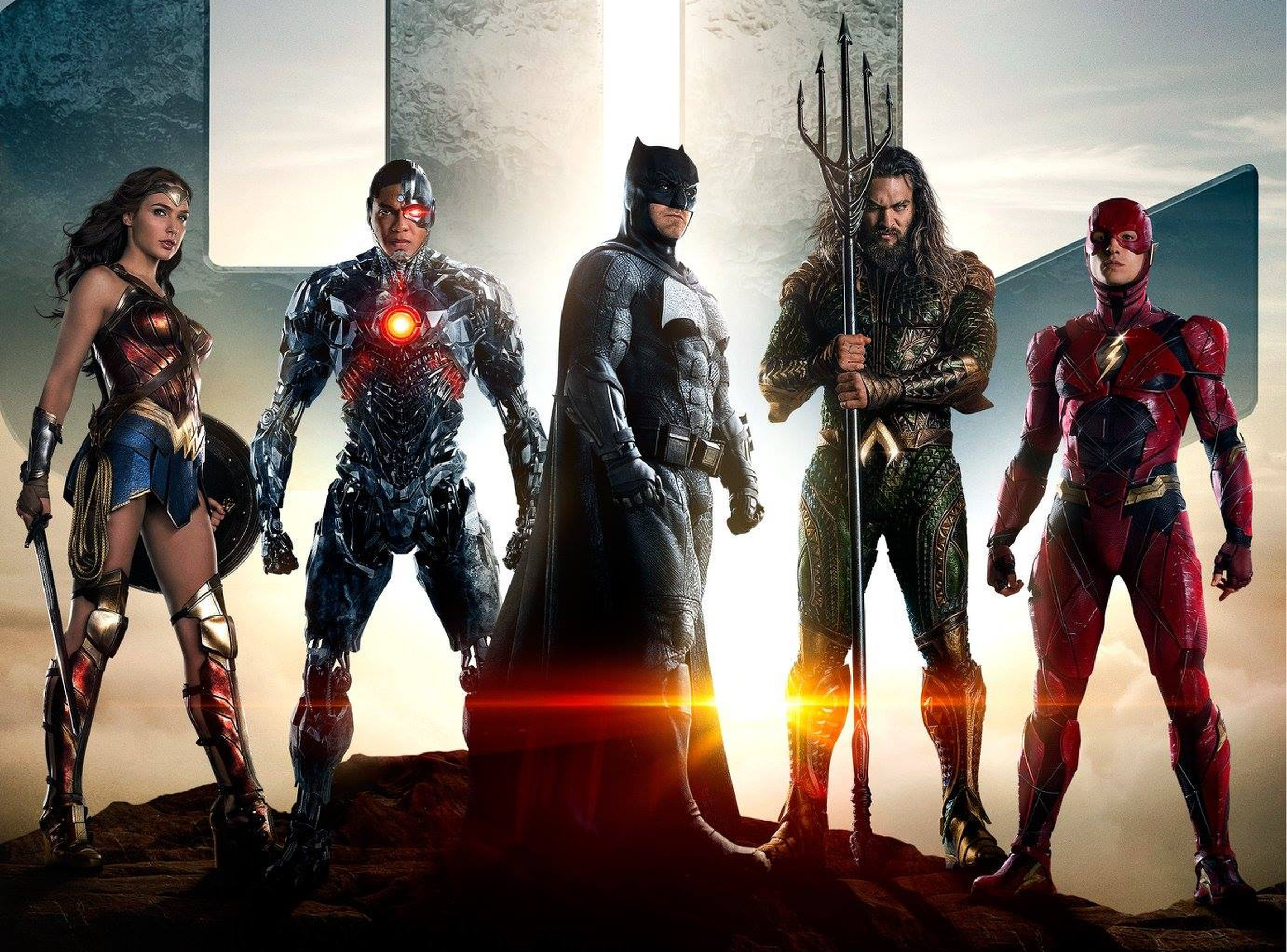 The latest Justice League poster, sans Superman.
