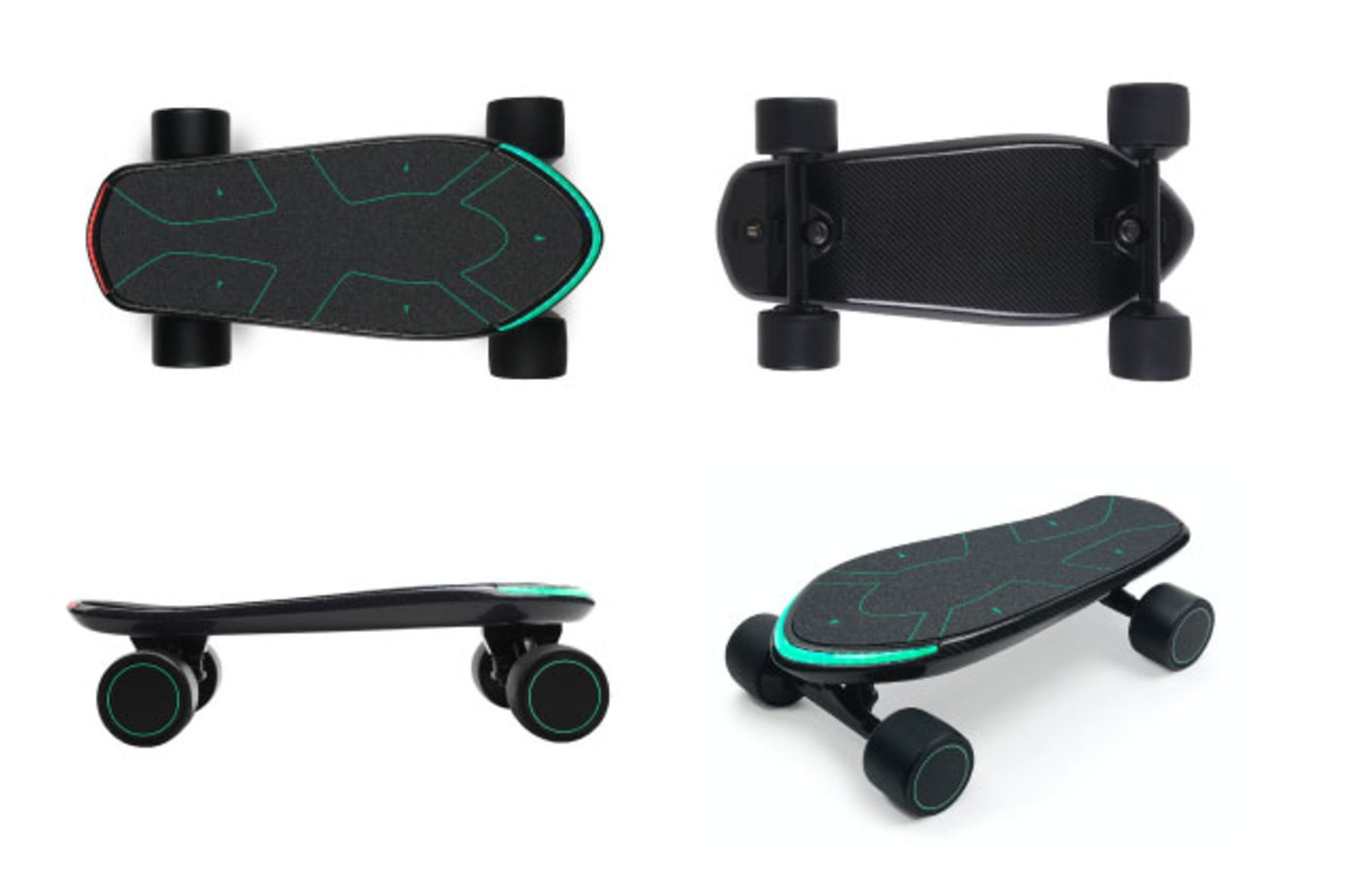 The Spectra electric skateboard from Guo’s company Walnutt.