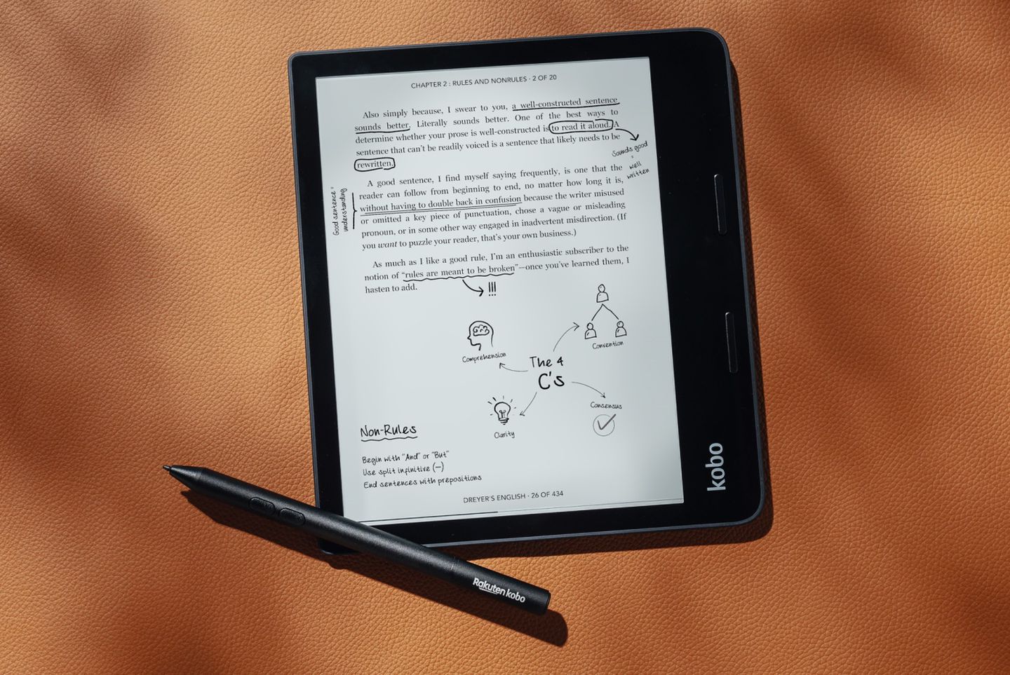 Kobo announces two new ereaders, including 260 notetaking Sage The