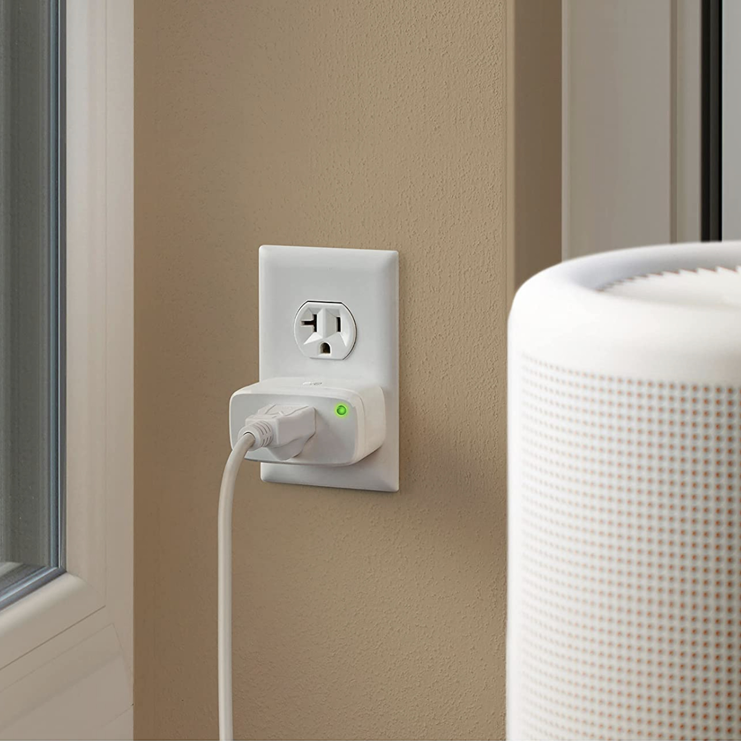 White plug in wall socket