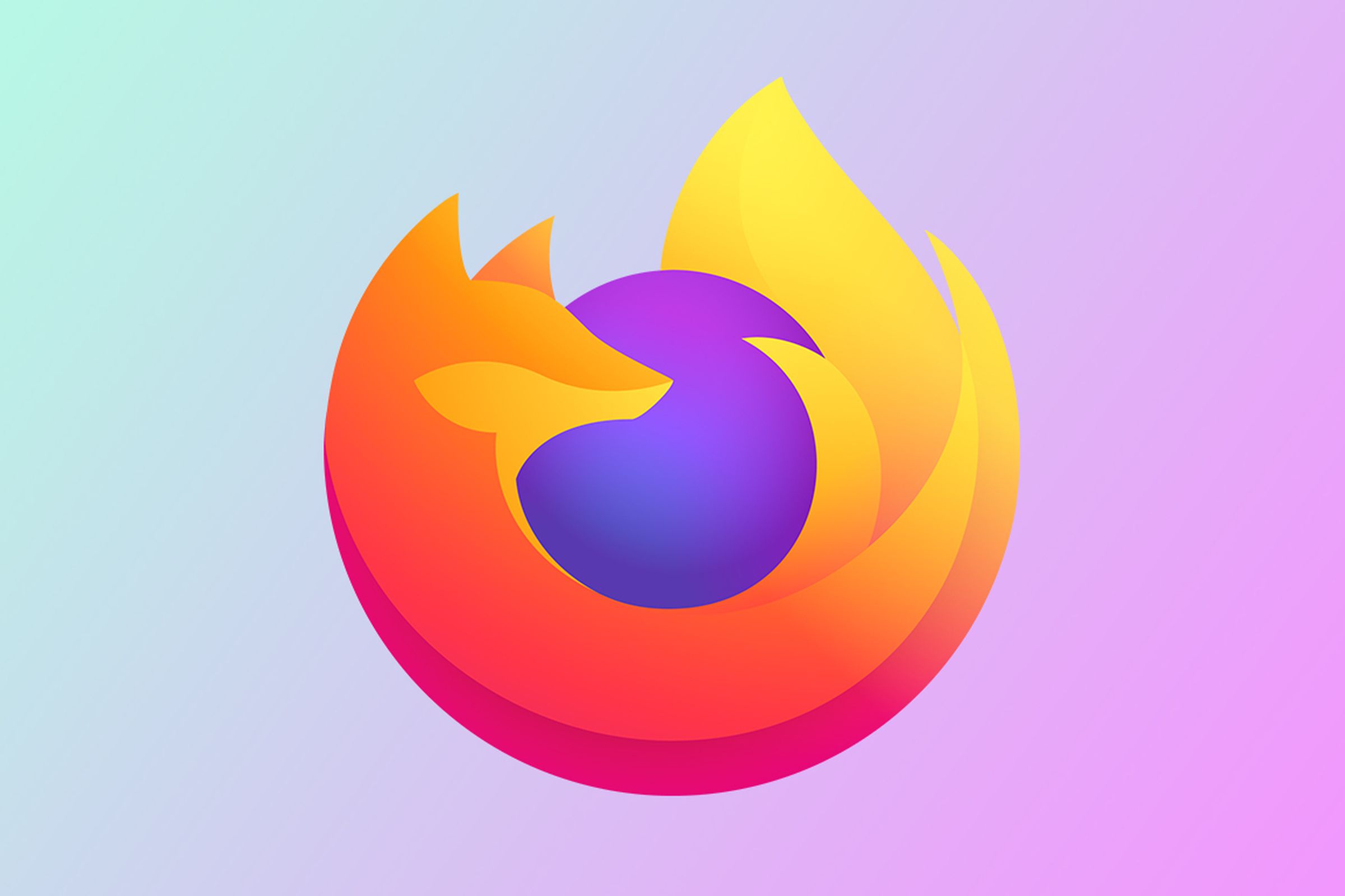 An image showing the Firefox logo on a gradient background