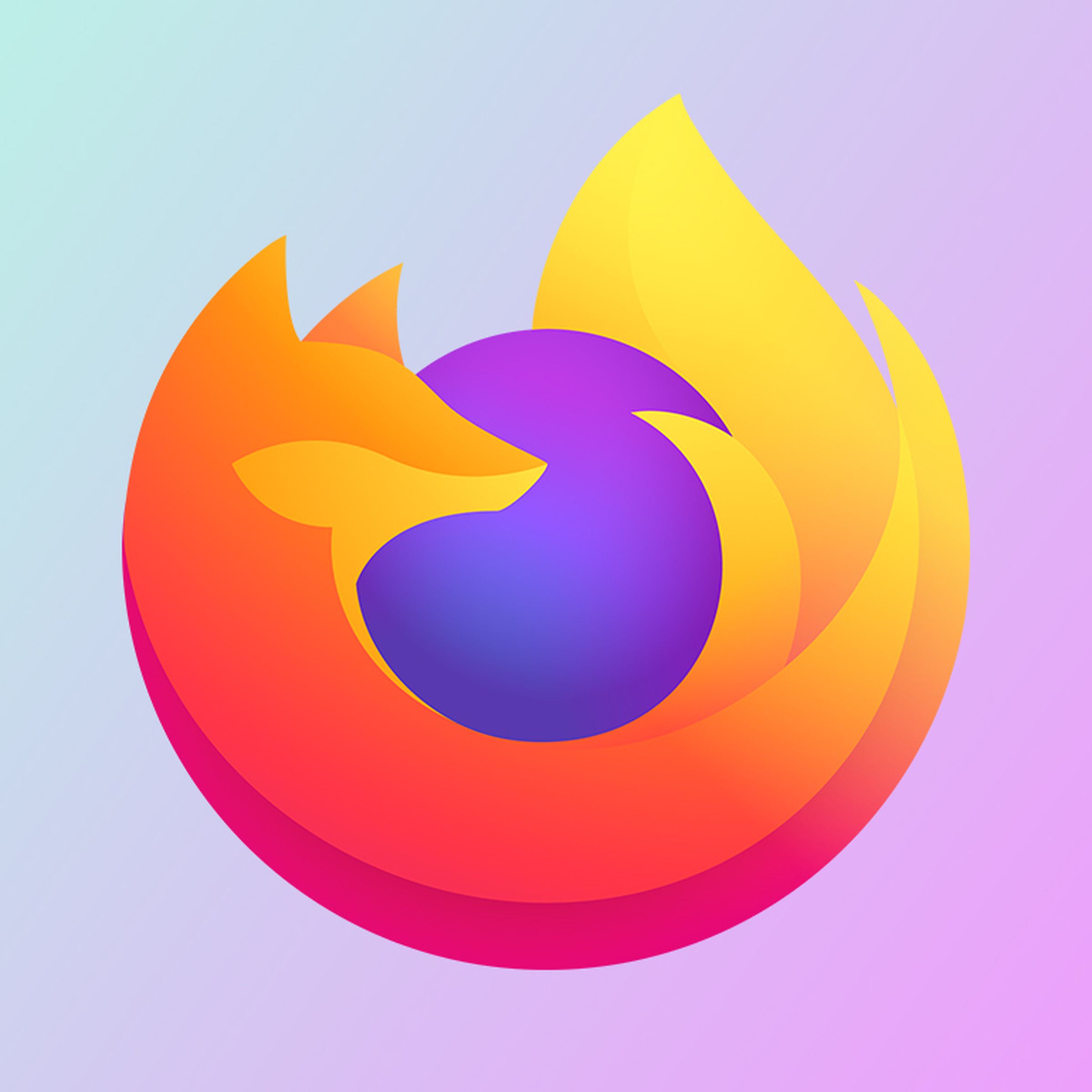 An image showing the Firefox logo on a gradient background