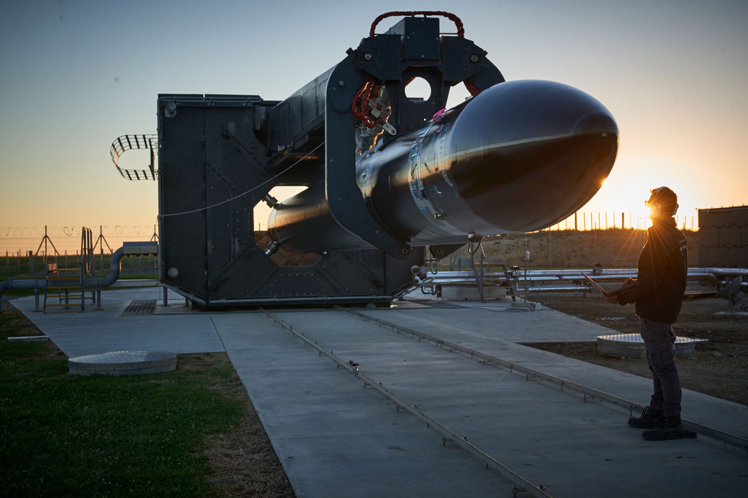 Rocket Lab’s Electron rocket, to be used for the upcoming flight “Still Testing.”