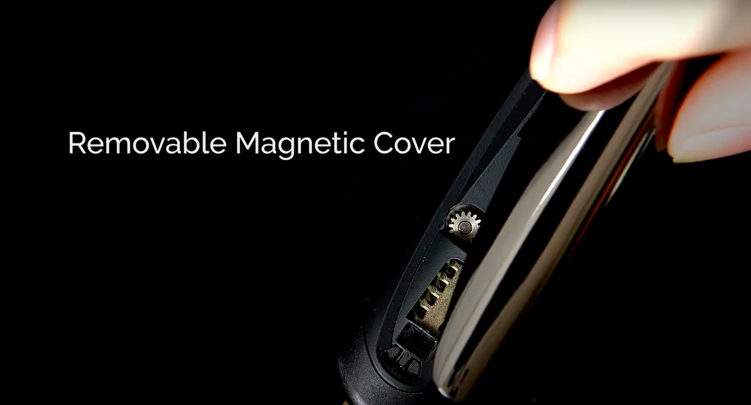 The removable magnetic back of the new Pro Plus.