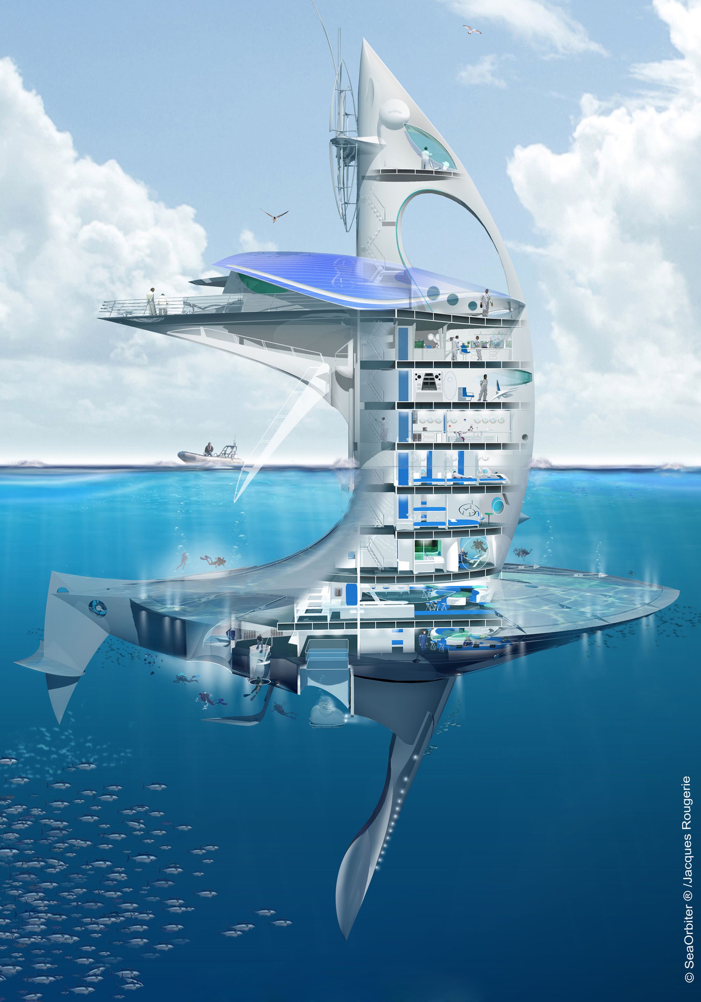 SeaOrbiter, a spaceship for Earth's oceans