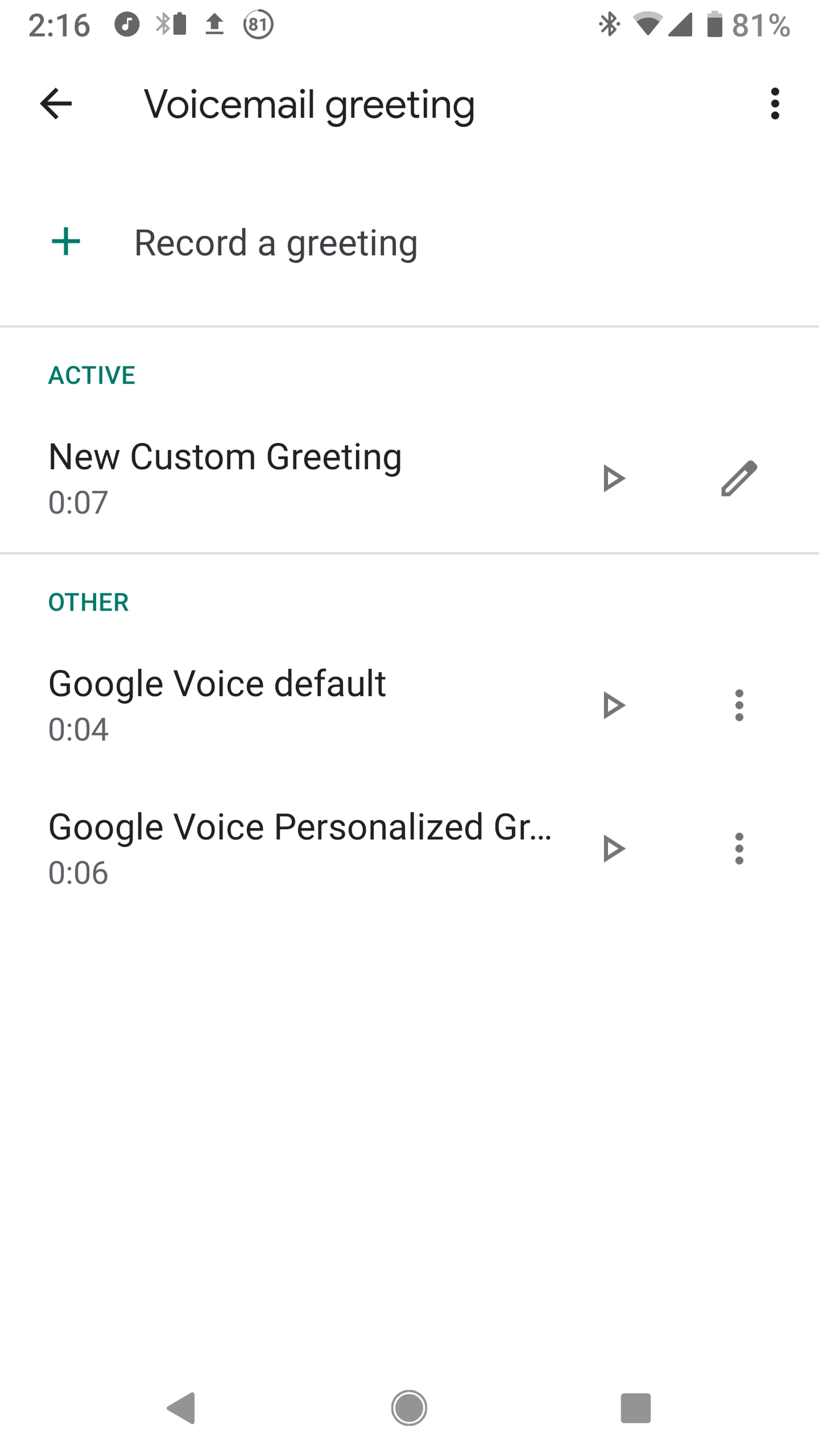 Google Voice setup