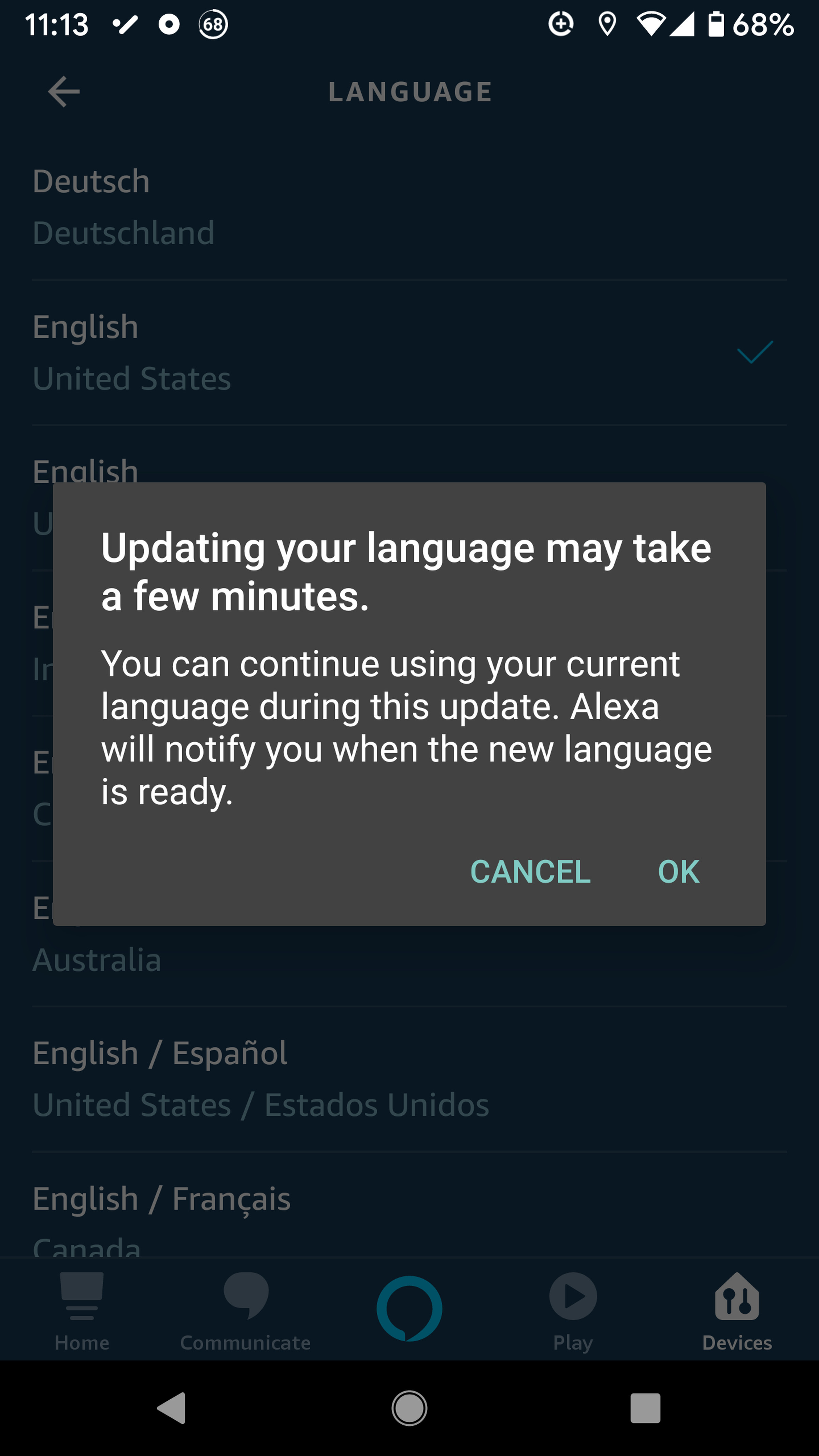 Change Alexa’s language