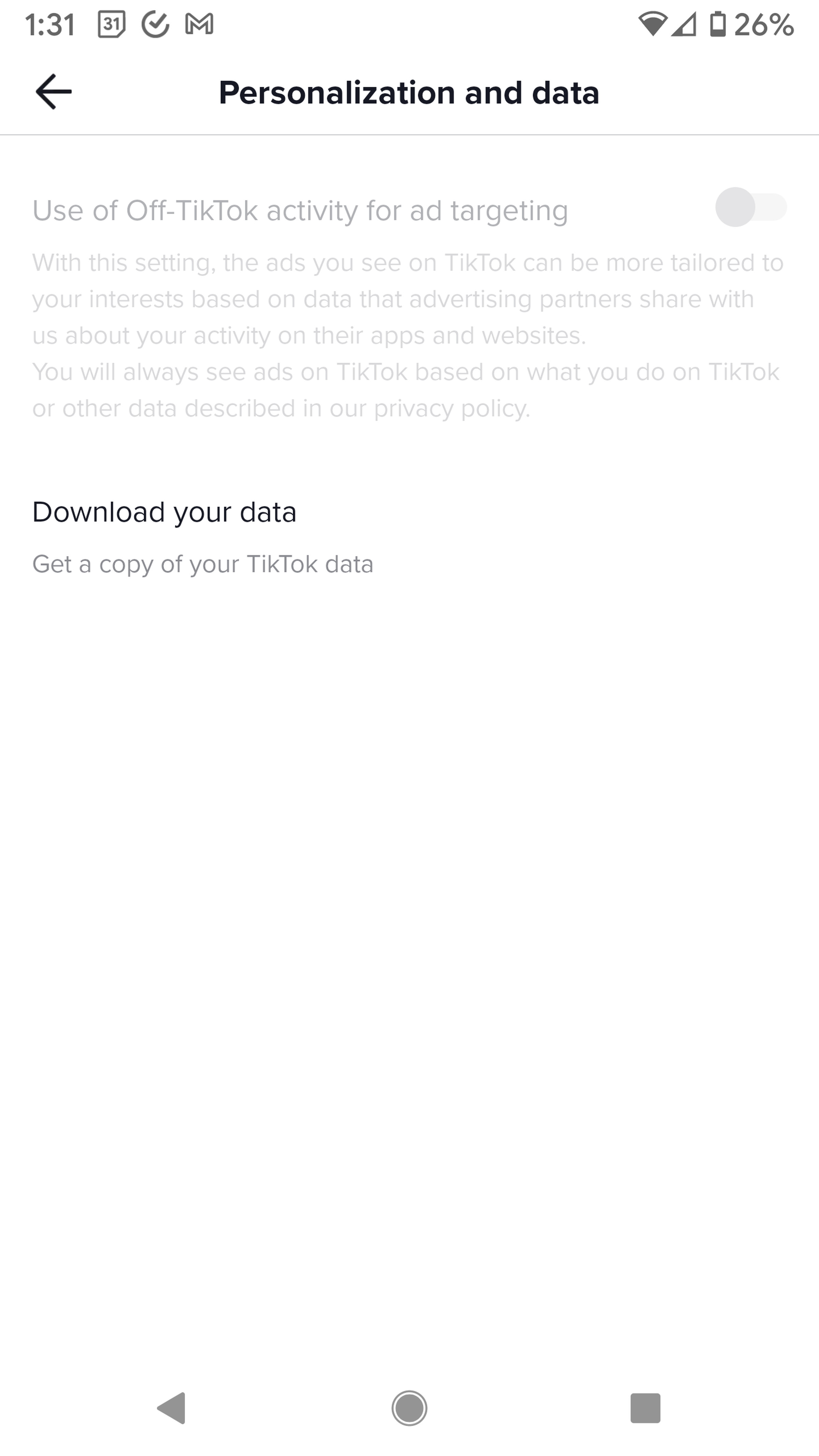 Select “Download your data” to get a copy of your watch history.