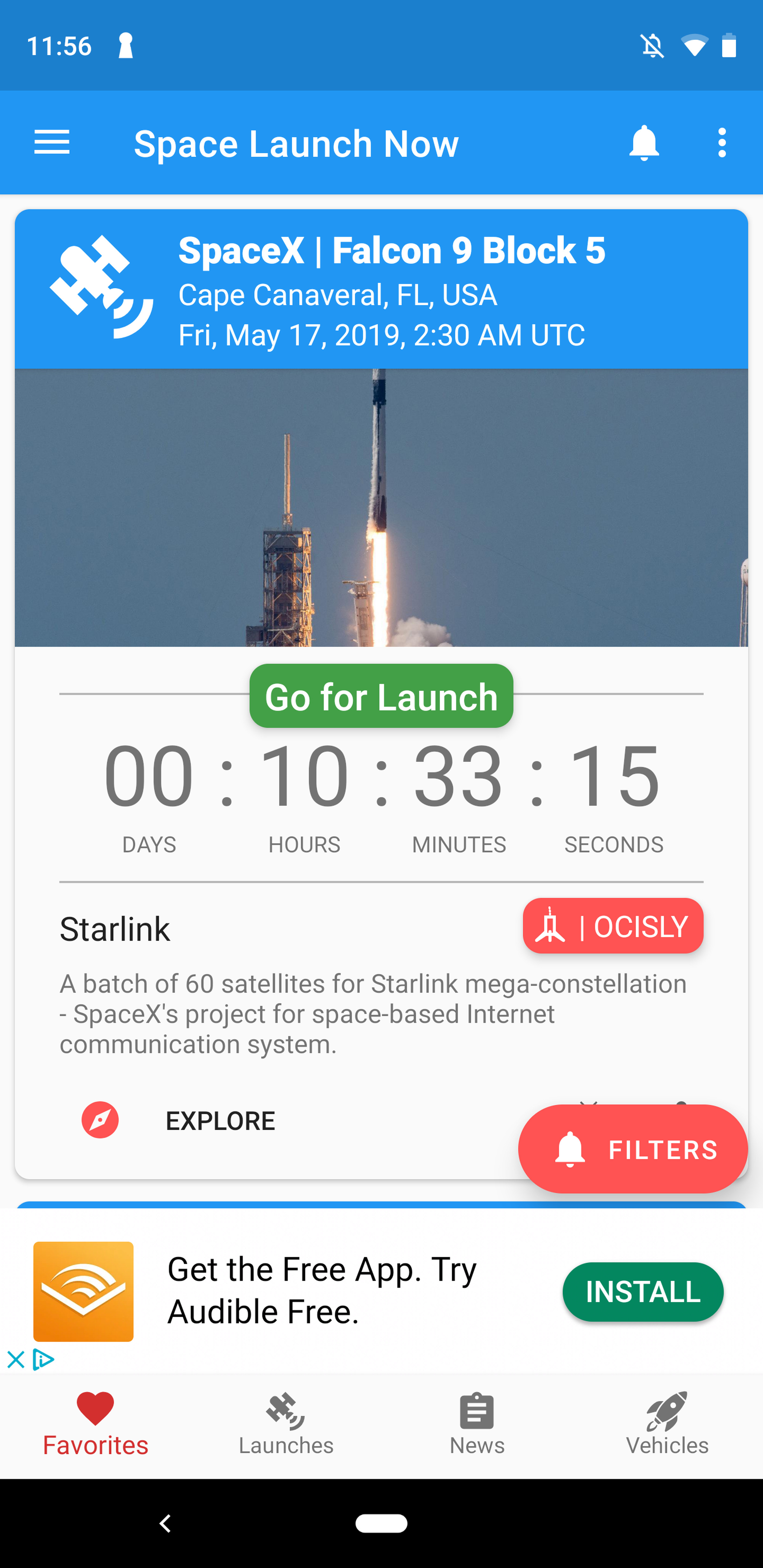 space launch now