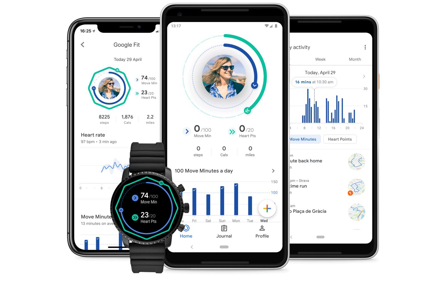 Google Fit redesign.