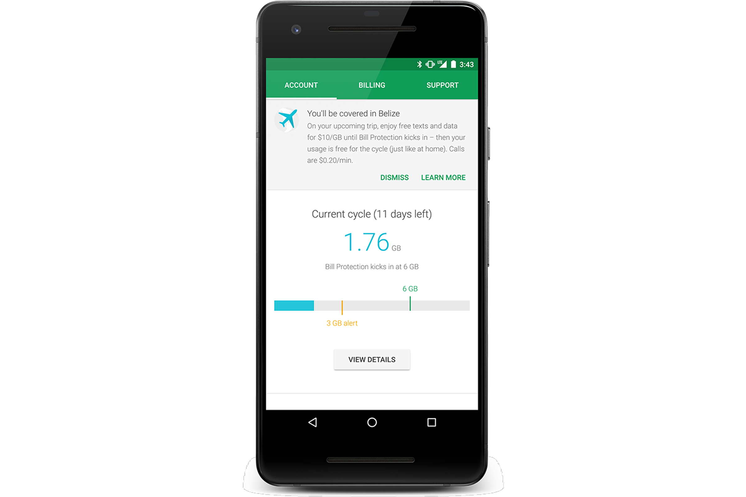 Project Fi new notification system