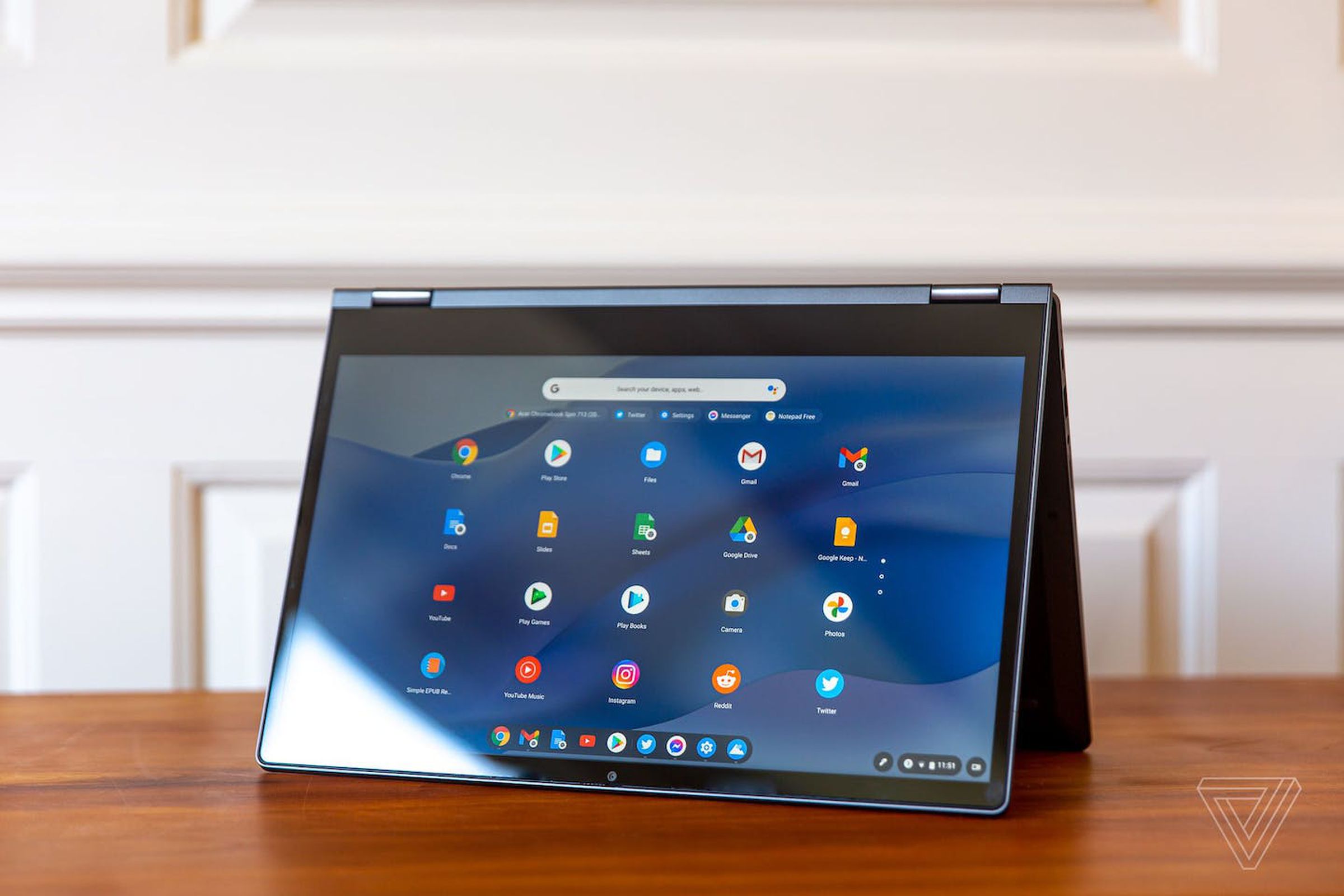 You can use the Lenovo Flex 5 in laptop, tent, stand, or tablet modes.  