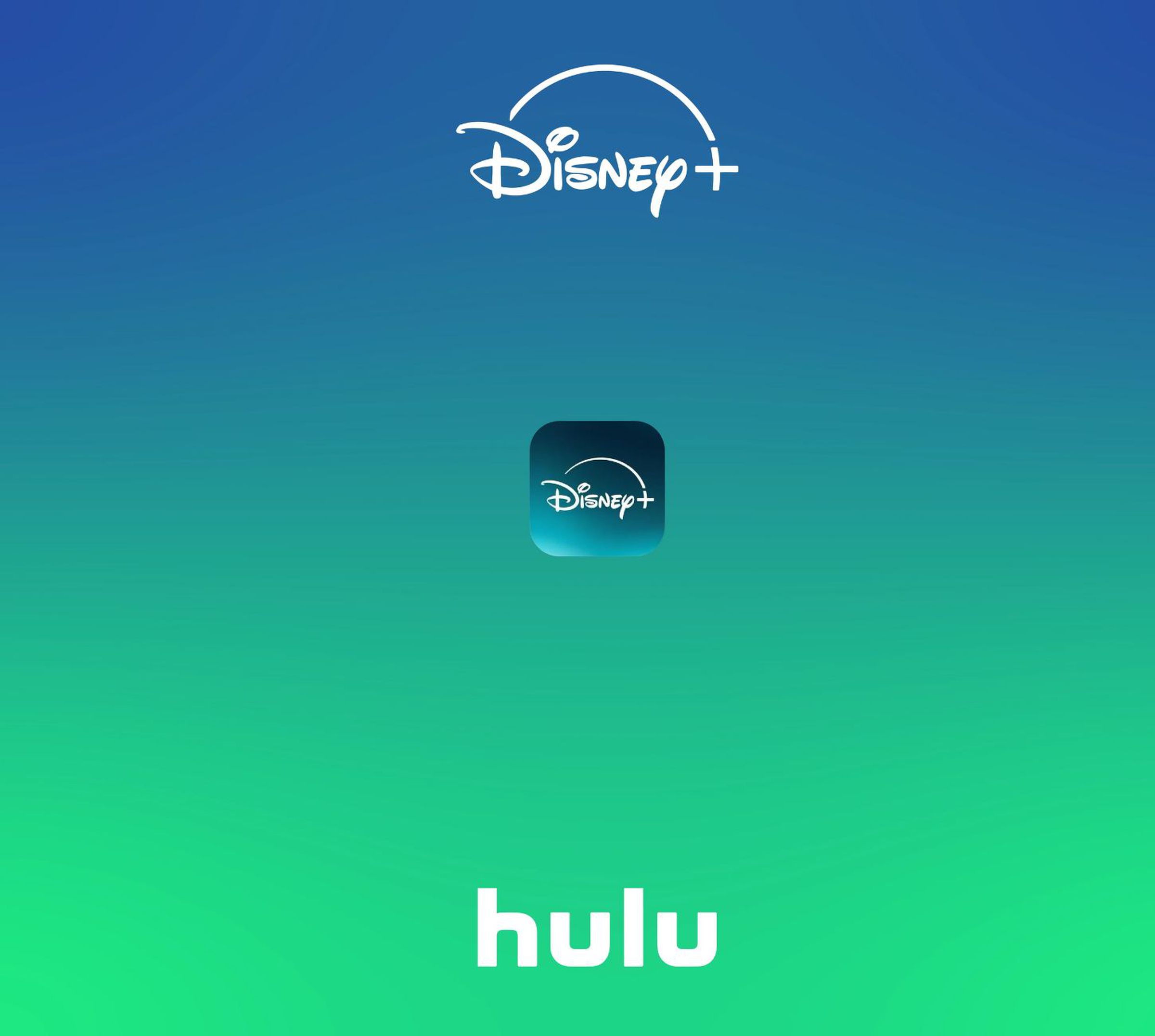 A color gradient showing the mix between Hulu and Disney Plus branding colors.