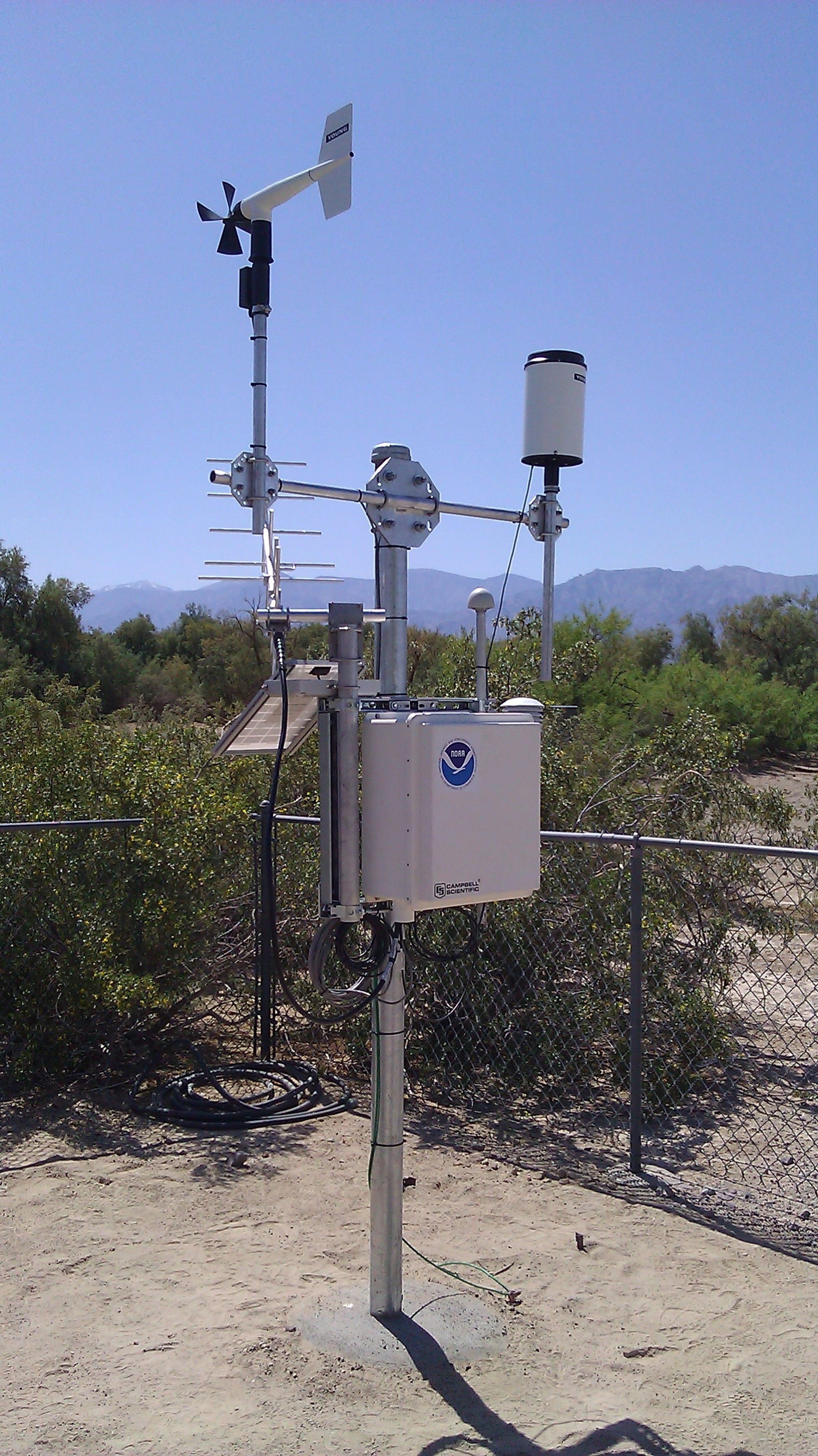 The instrument that took the reading of 130 degrees F at Furnace Creek, Death Valley on August 16th.