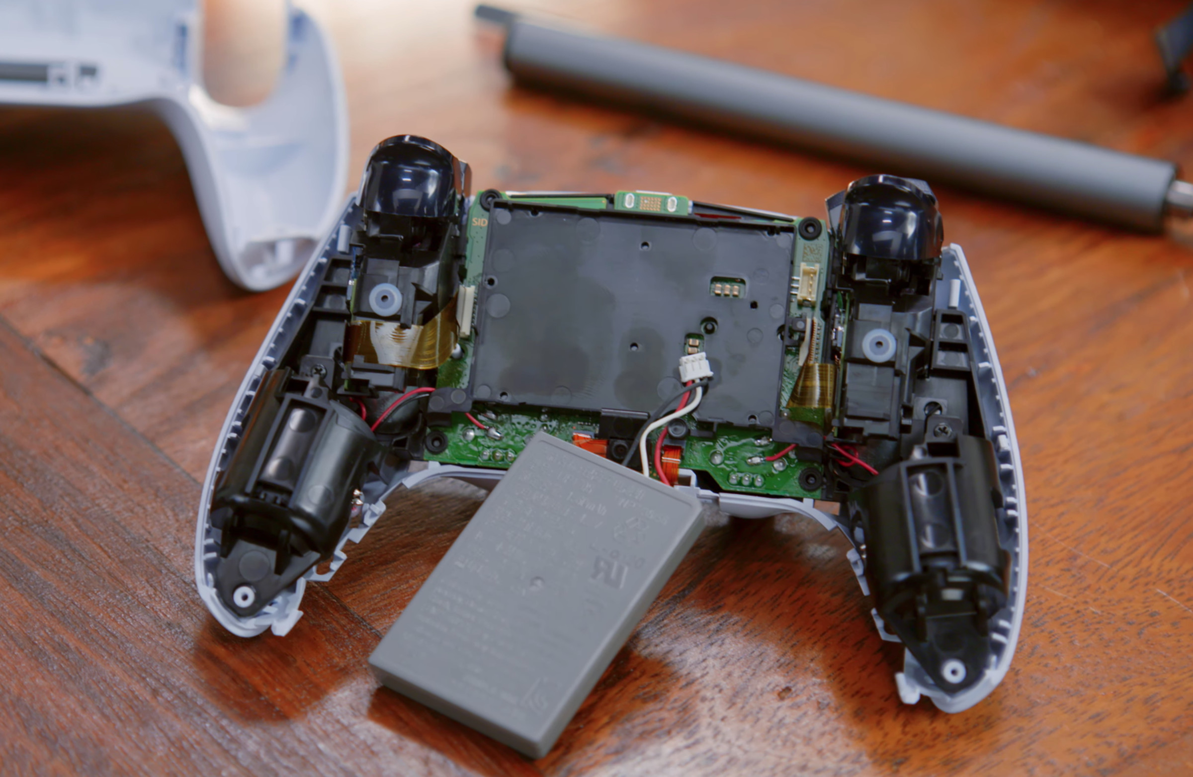 The inside of the DualSense controller.