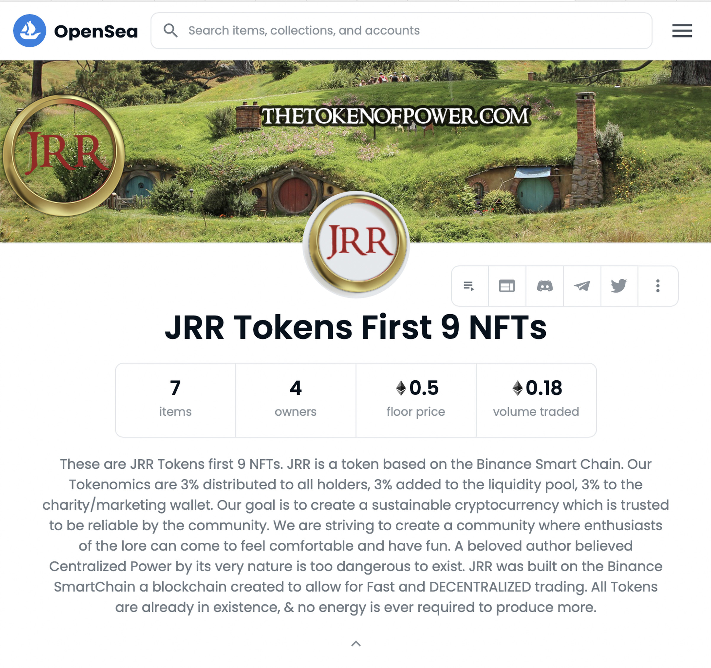 This may be the last haven for JRR Token’s online presence.
