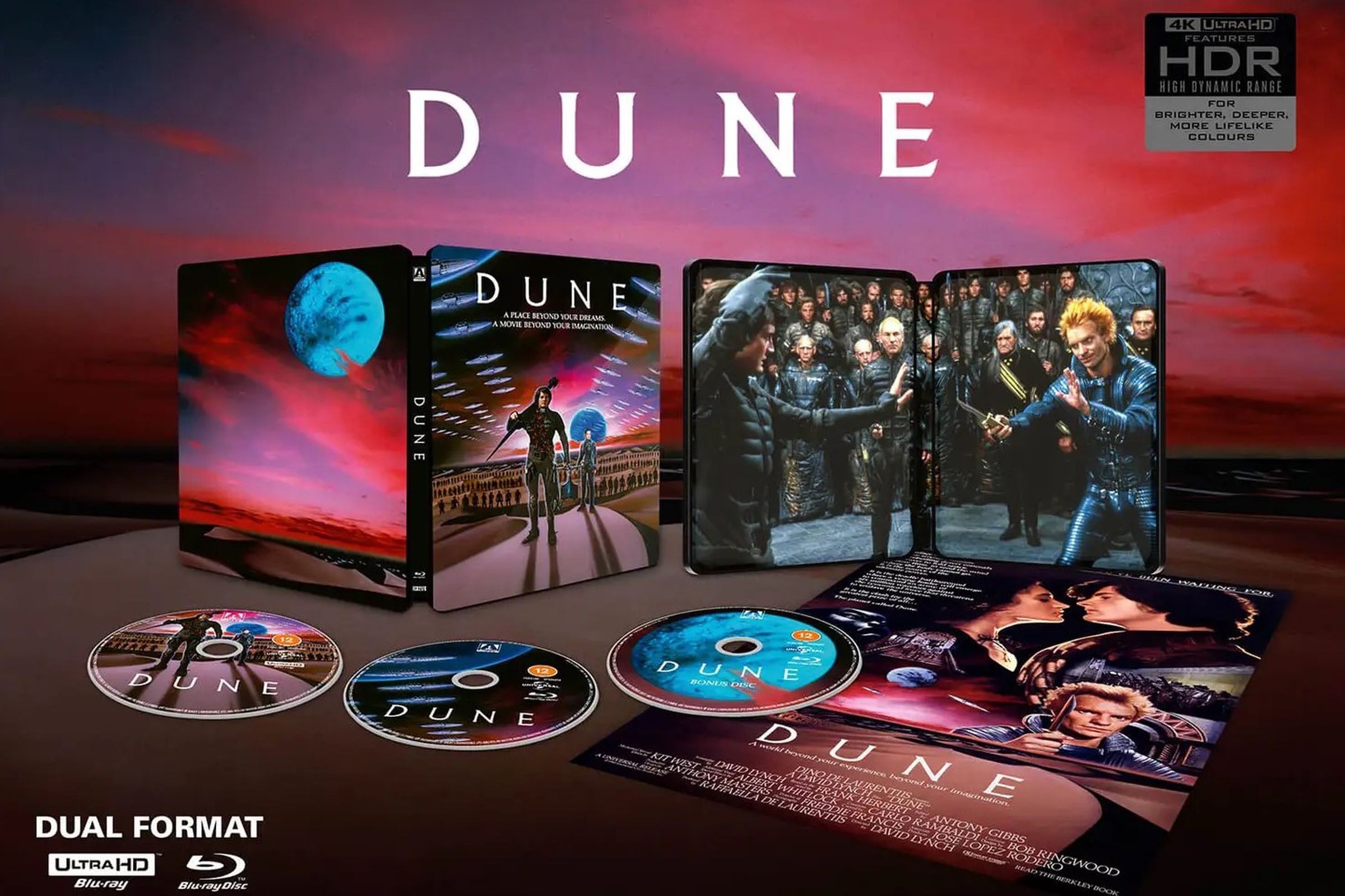 The steelbook edition comes with an extra copy of the film on Blu-ray.