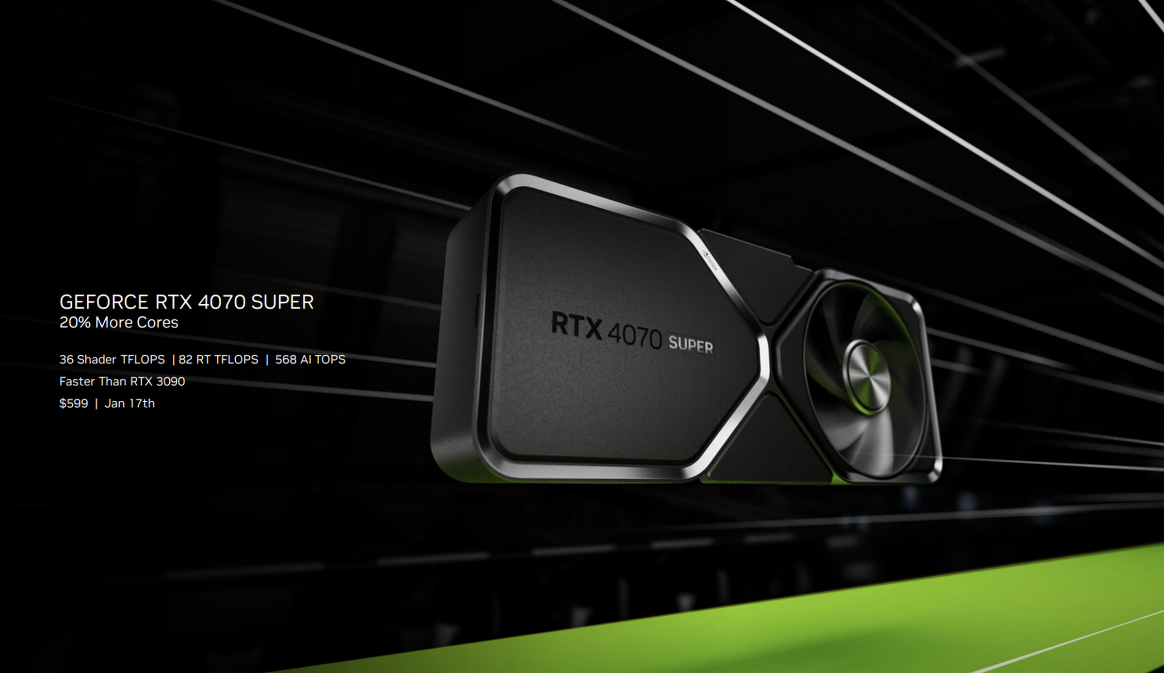 Nvidia says the RTX 4070 Super can beat the RTX 3090.