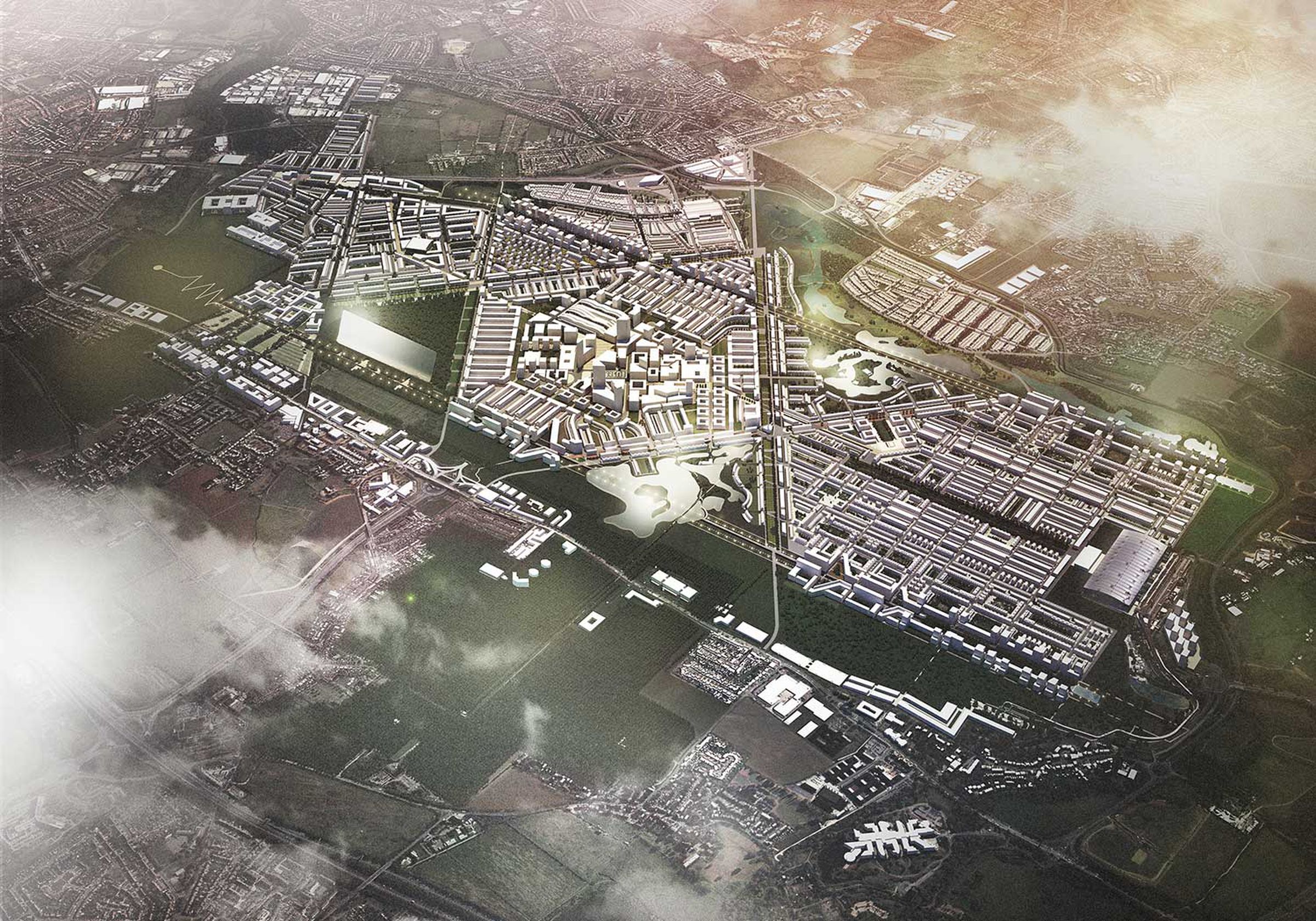 Heathrow City: three proposals for future metropolis selected by London Mayor's Office