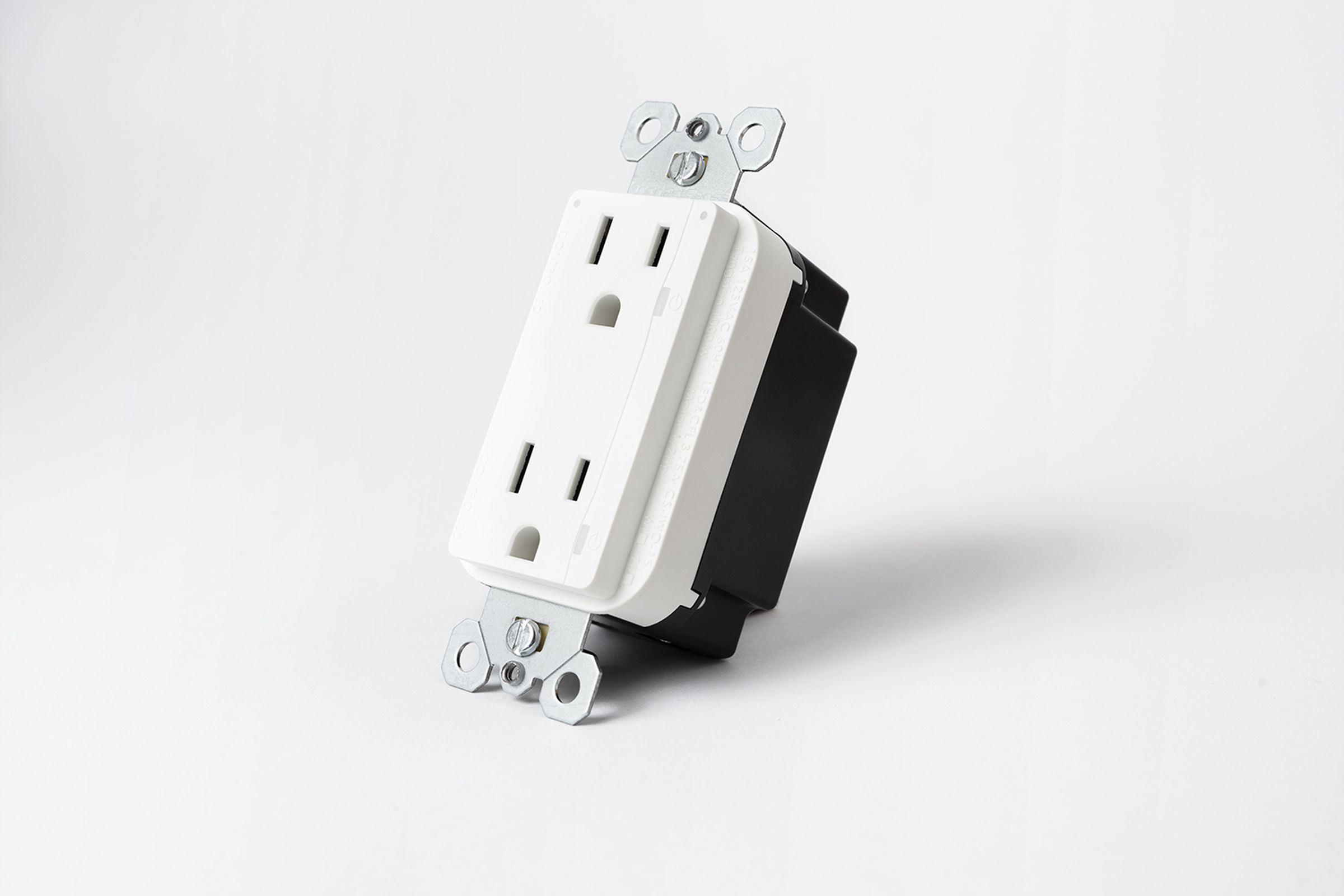 The Smart In-Wall Outlet installs directly into your walls, replacing your existing outlet.