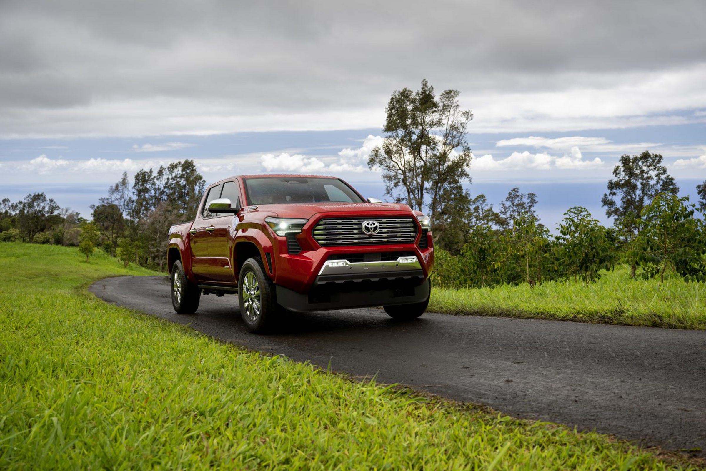 The 2024 Toyota Tacoma in red