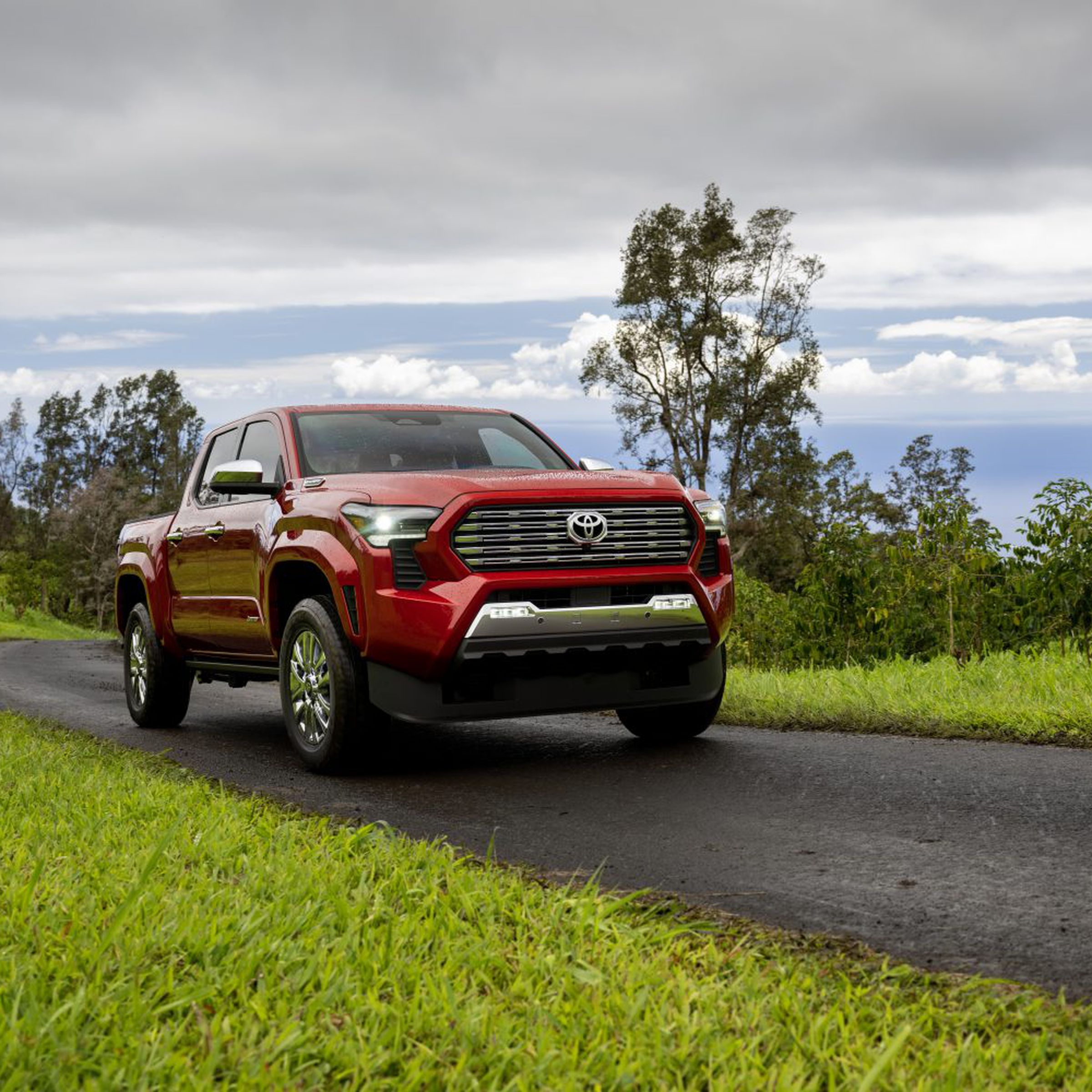 The 2024 Toyota Tacoma in red