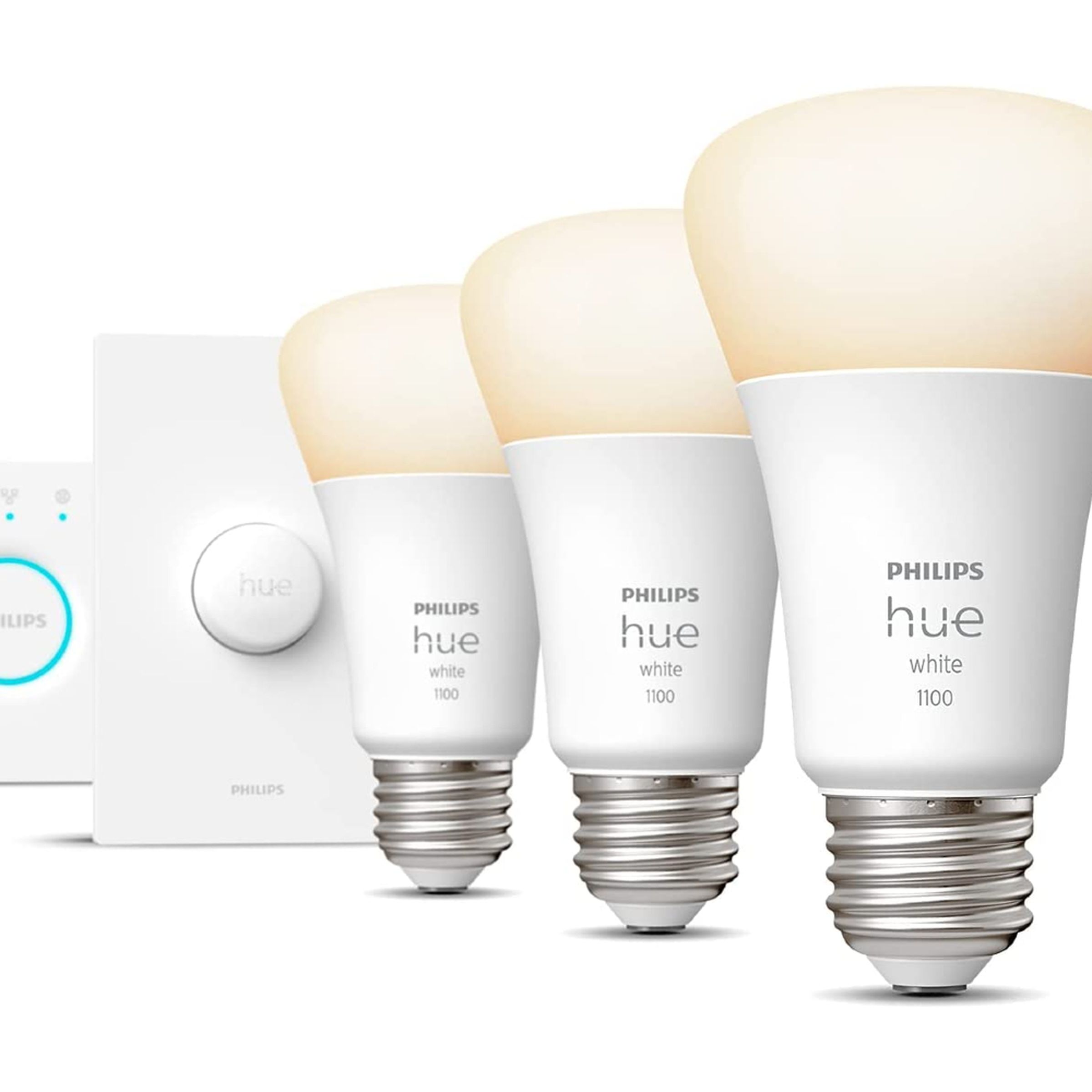 Philips Hue smart LED light bulb gear.