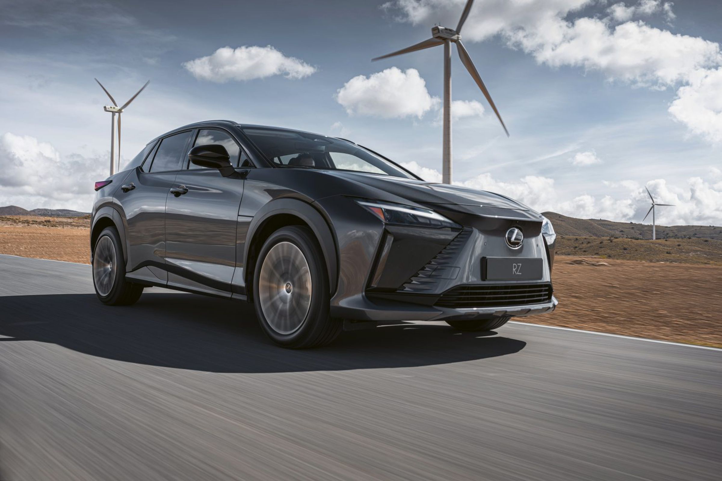 Lexus’ first ever electric vehicle is the RZ 450e SUV.
