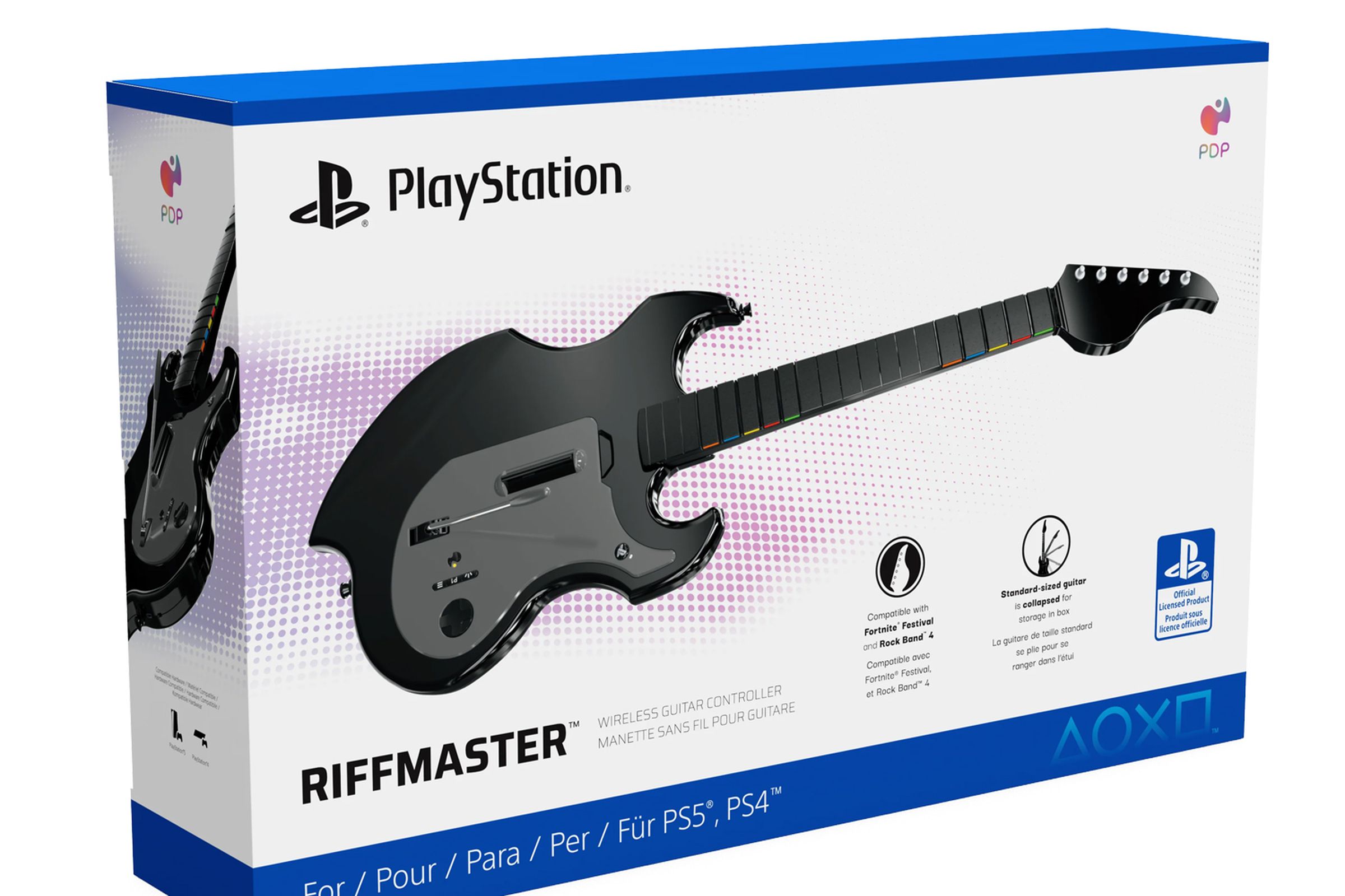 PDP Riffmaster for PS5 packaging