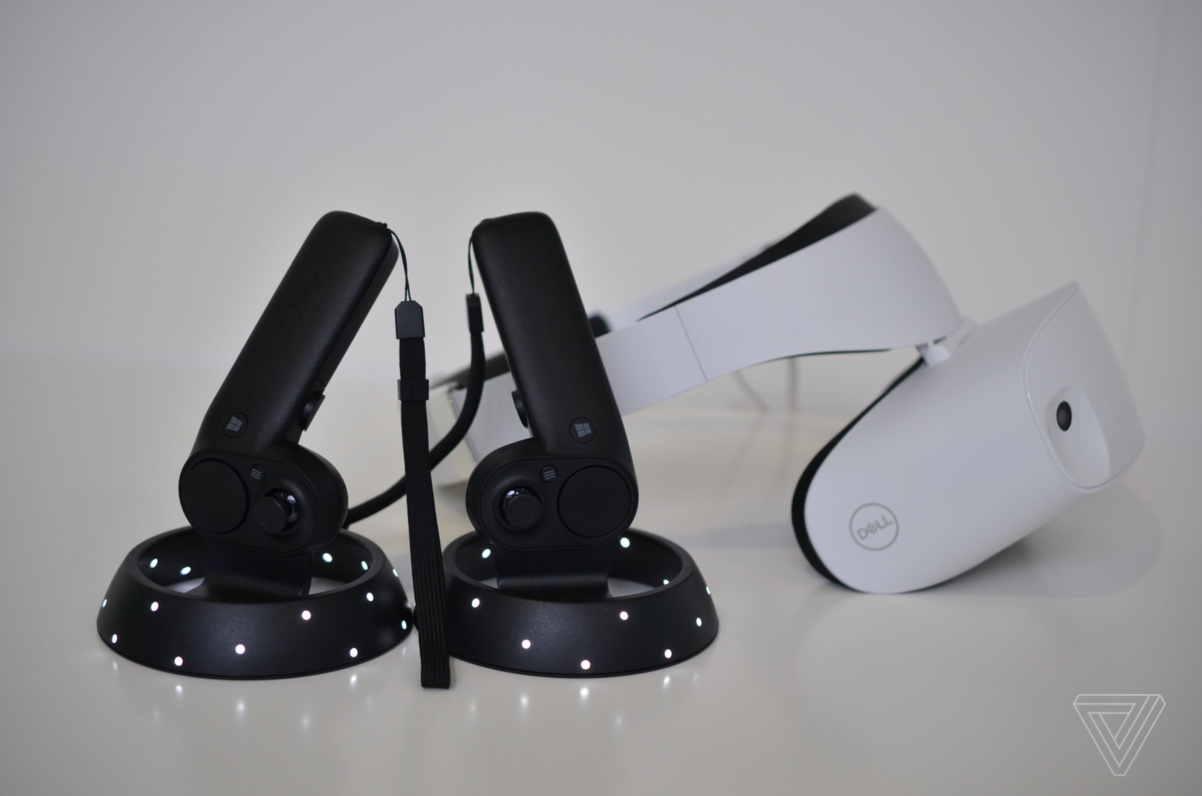 A photo showing a Windows Mixed Reality headset