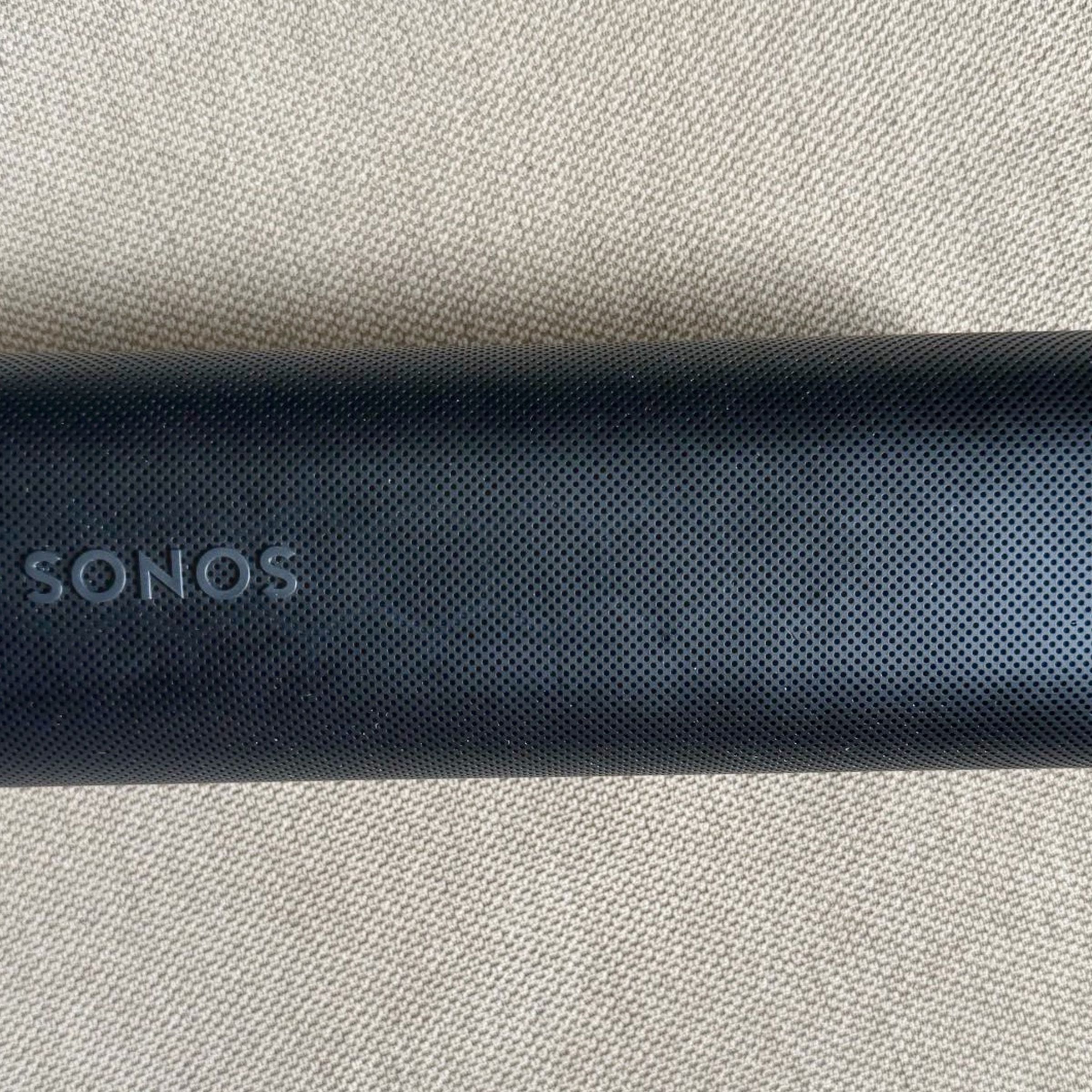 A photo of Sonos’ upcoming Roam 2 speaker in black.