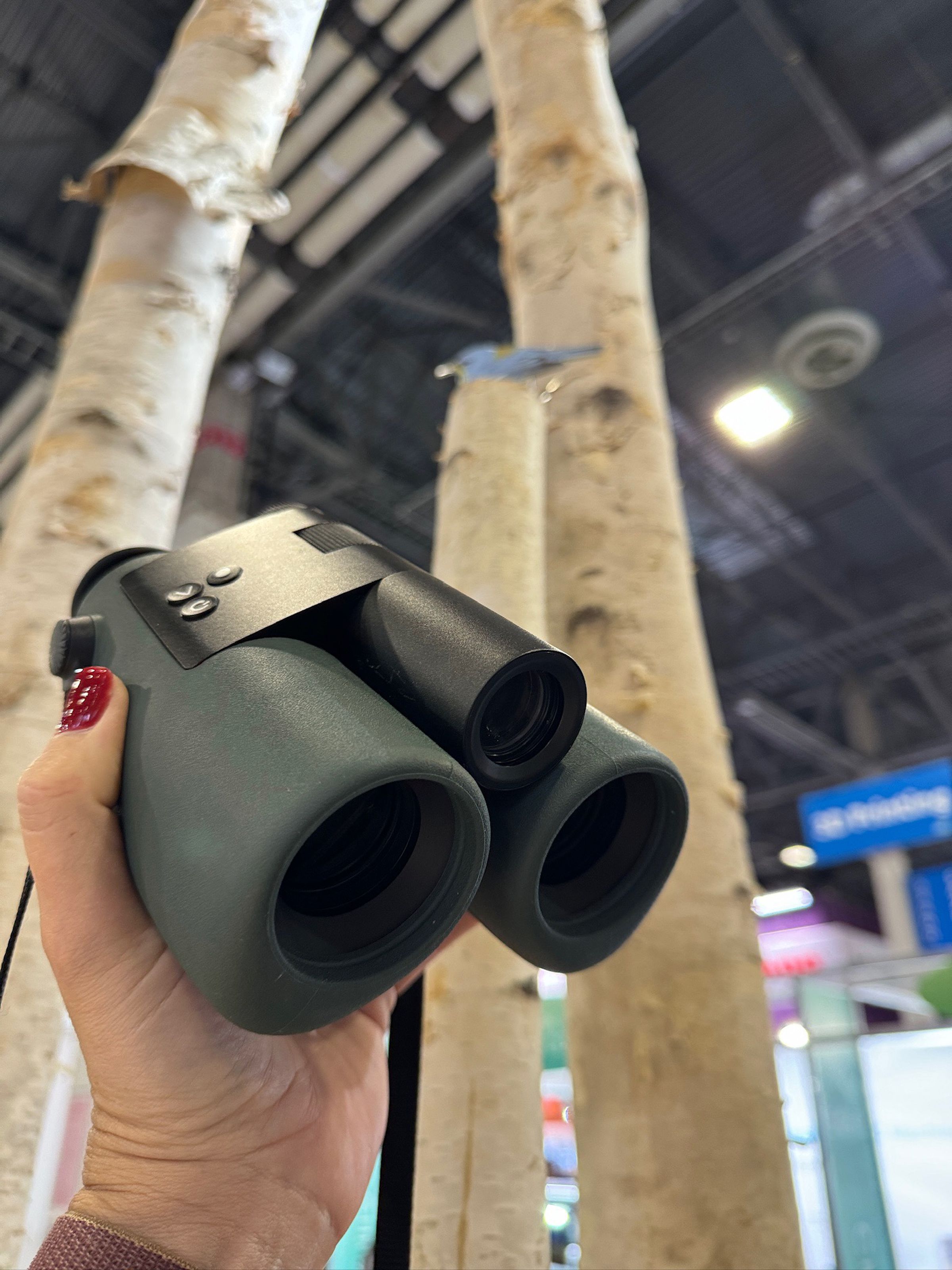 The AX Visio smart binoculars can identify over 9,000 species of birds and mammals for you. 