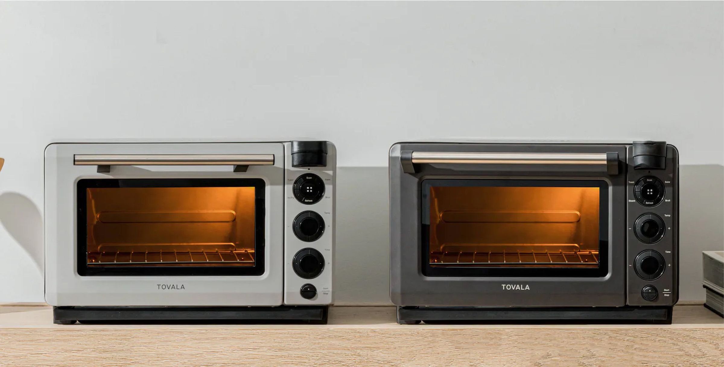 The new Tovala Smart Oven Air Fryer (left) joins Tovala’s Pro oven as the company’s cheaper option.