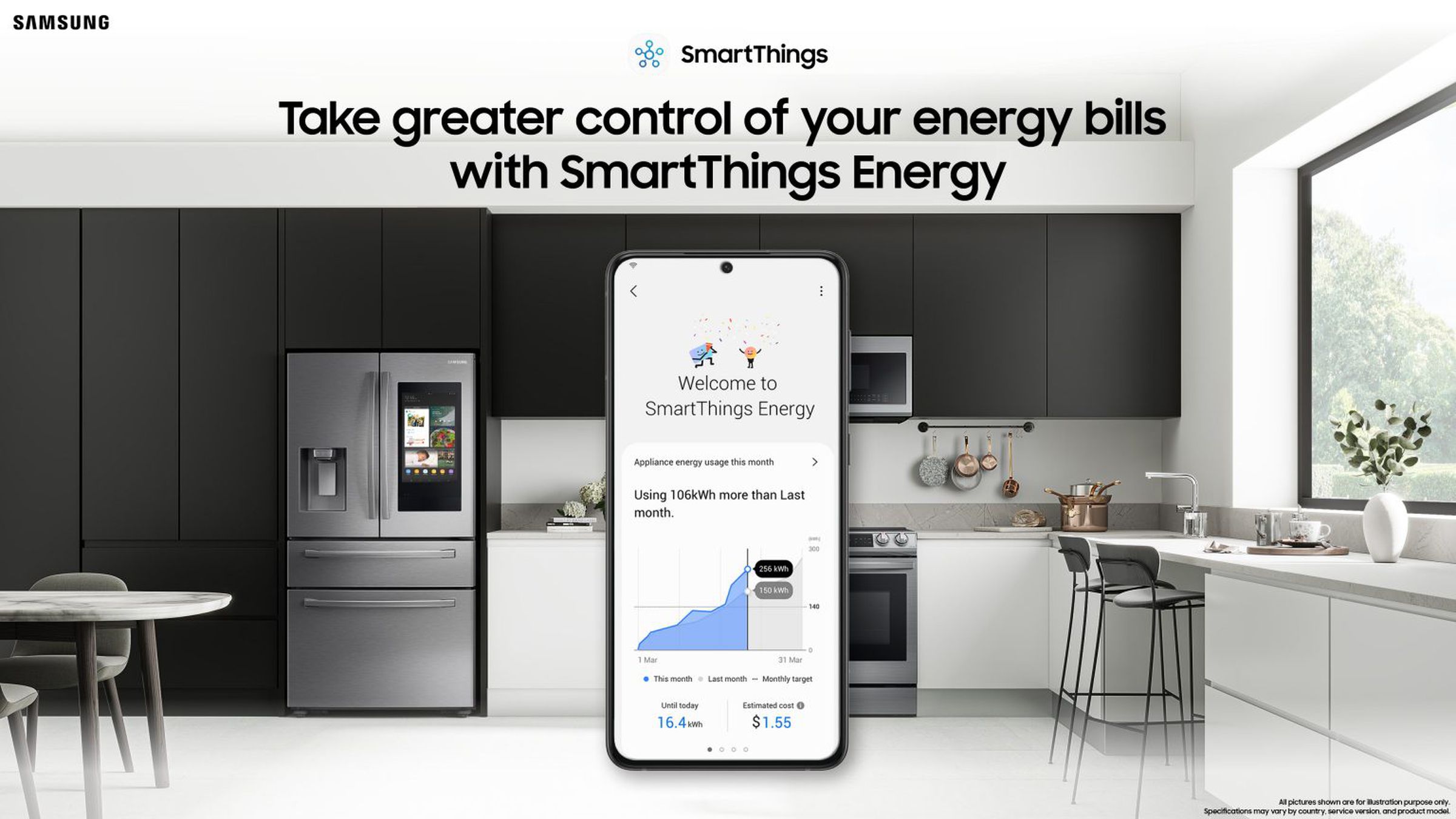 Samsung’s SmartThings Energy platform is one of the most robust options you can use to track energy usage in your home, especially if you have Samsung Appliances.