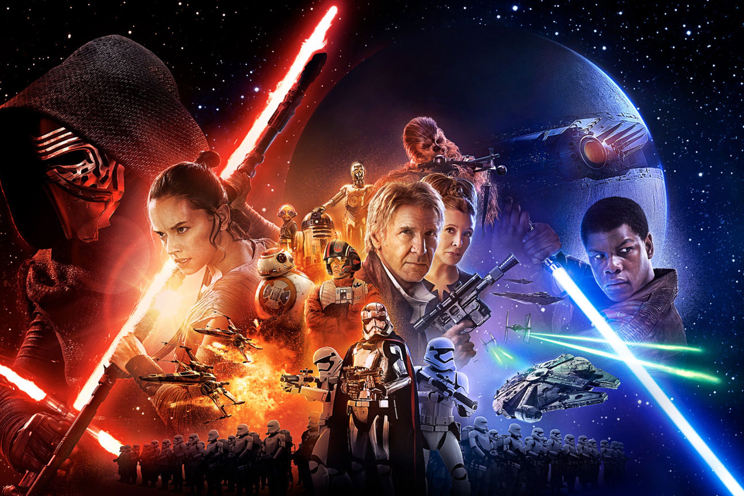 Star Wars: The Force Awakens poster (wide)