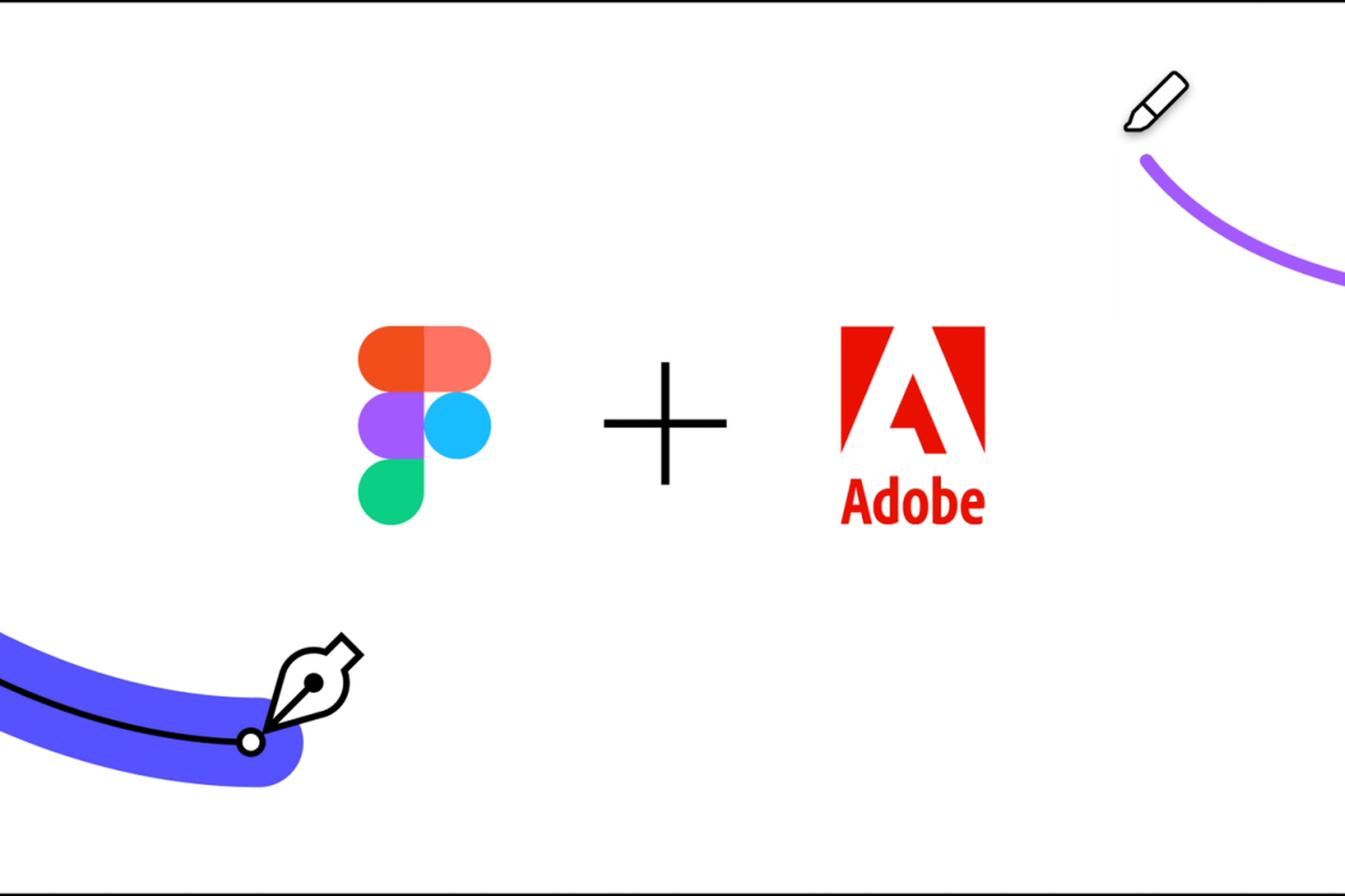 An illustration of Adobe and Figma logos.