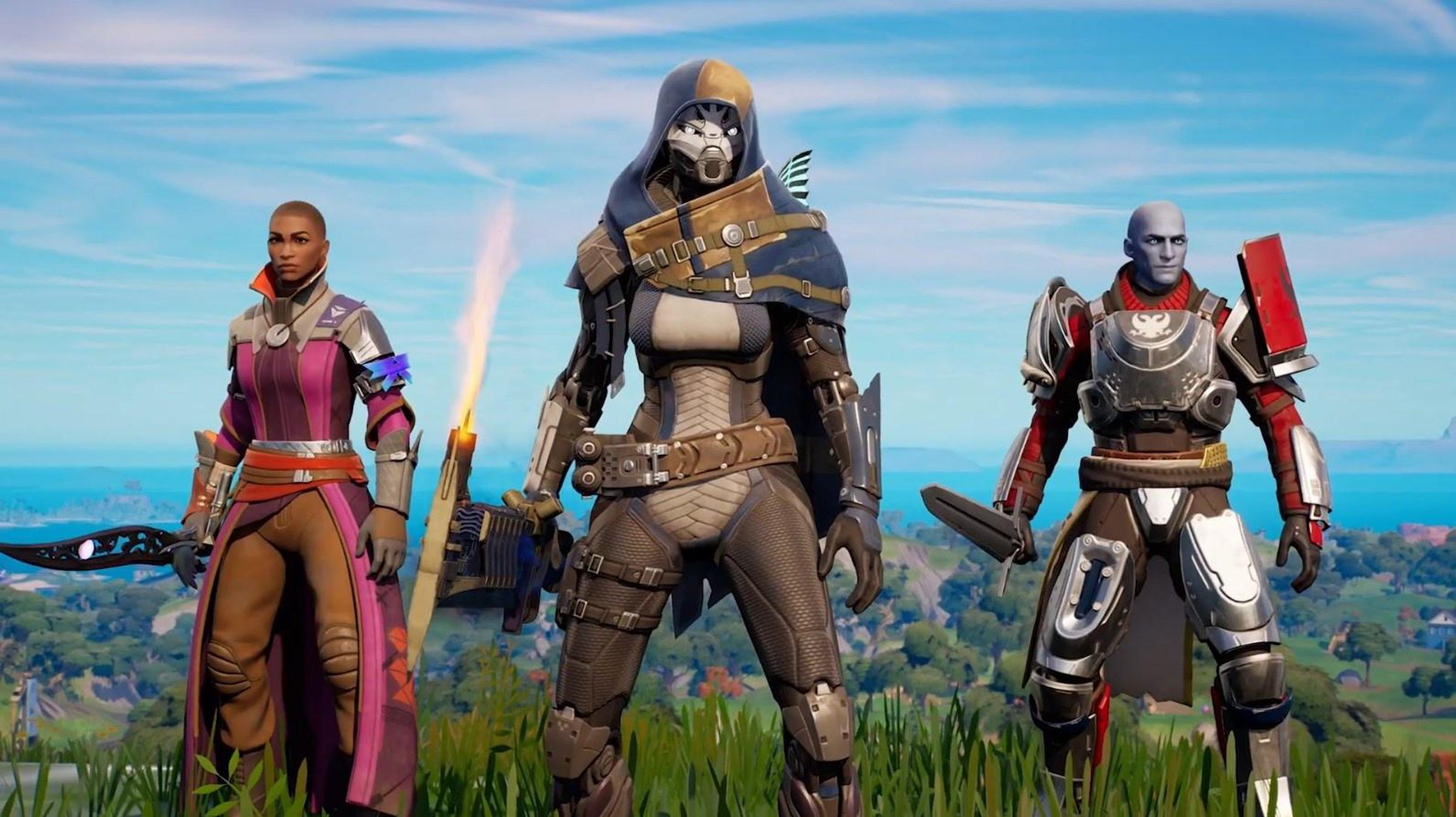 Destiny 2 characters in Fortnite.