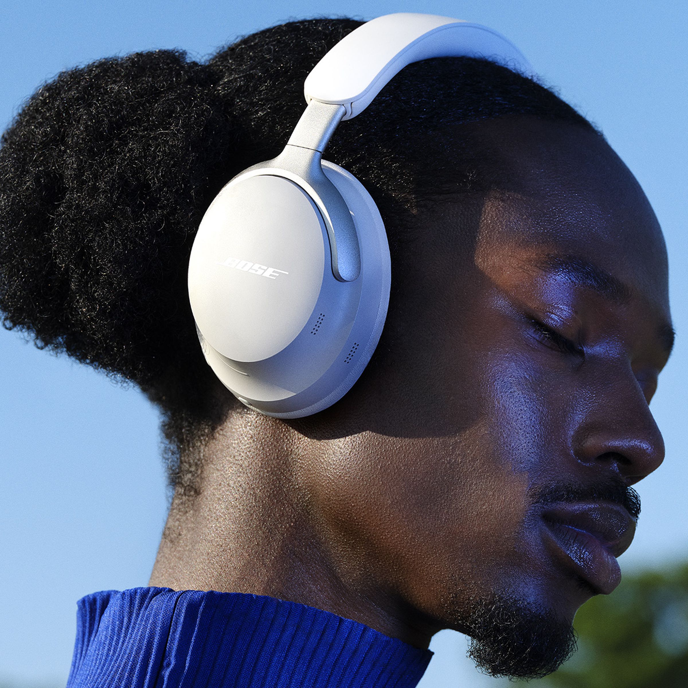 A marketing image of Bose’s QuietComfort Ultra Headphones.