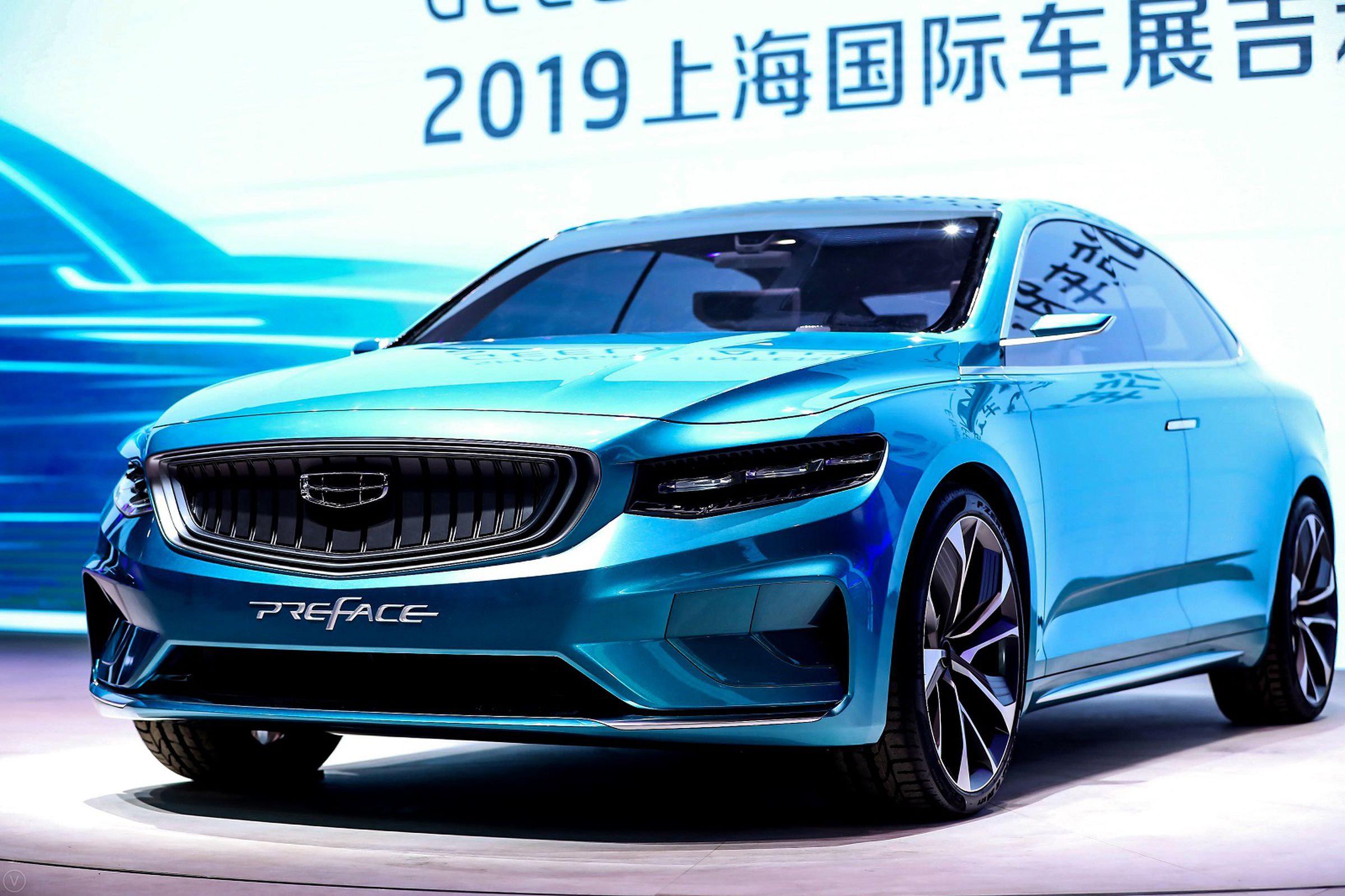 Geely’s Preface concept is built on the same platform as Volvo’s XC40 SUV.