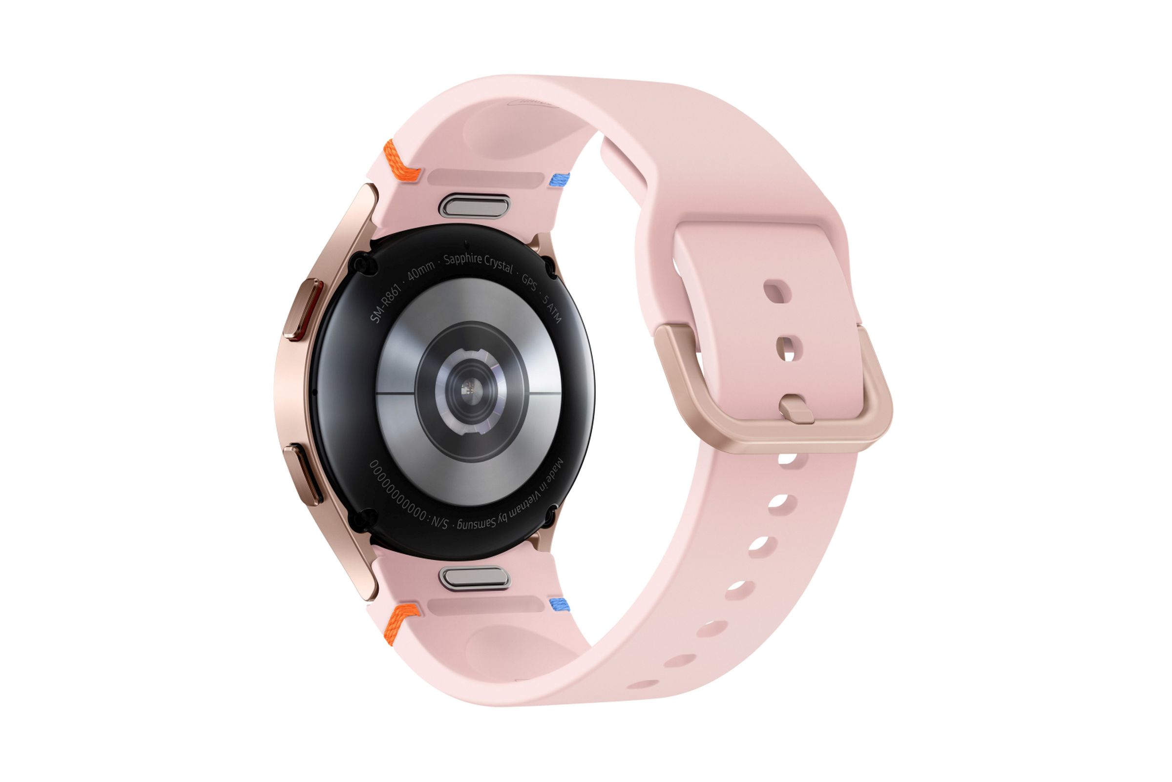 Galaxy Watch FE in black, light blue, and pink