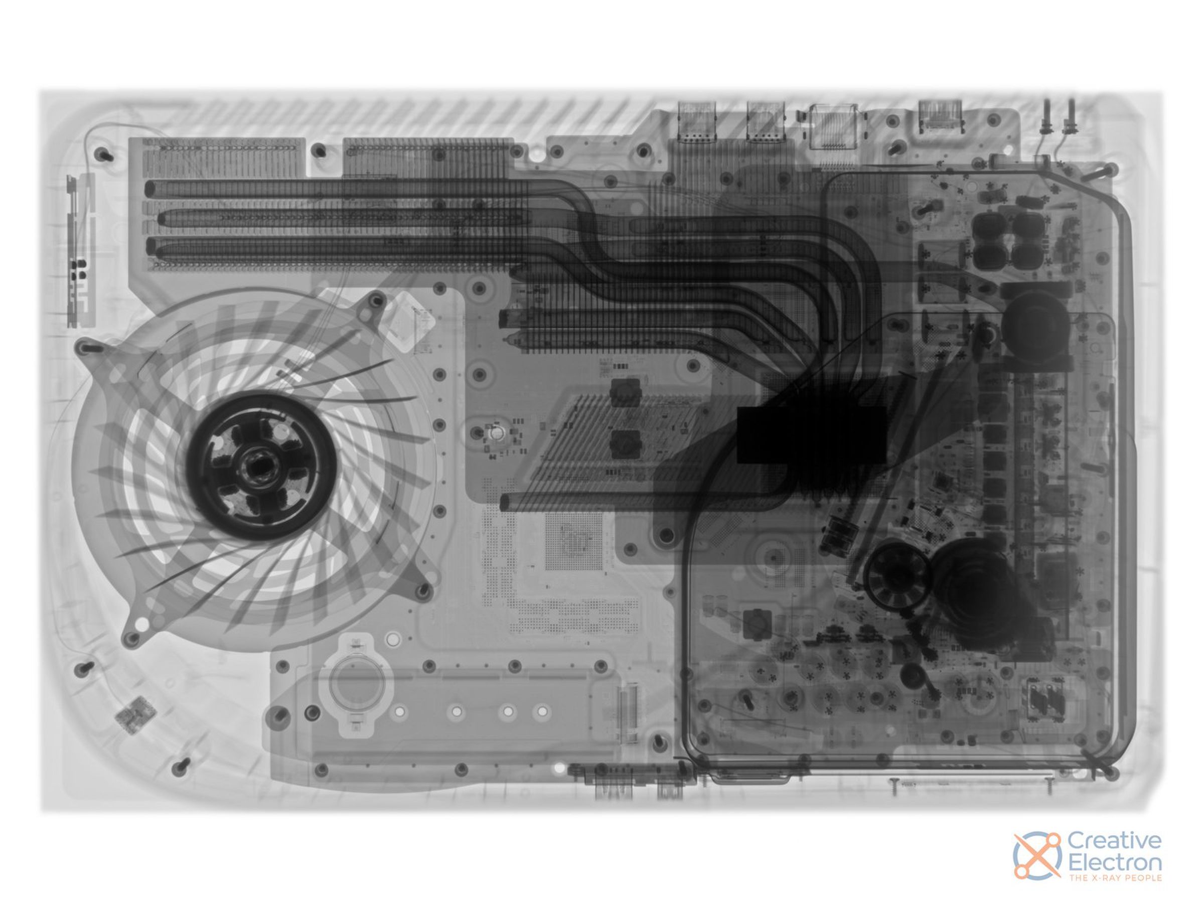 An x-ray image of the Playstation 5