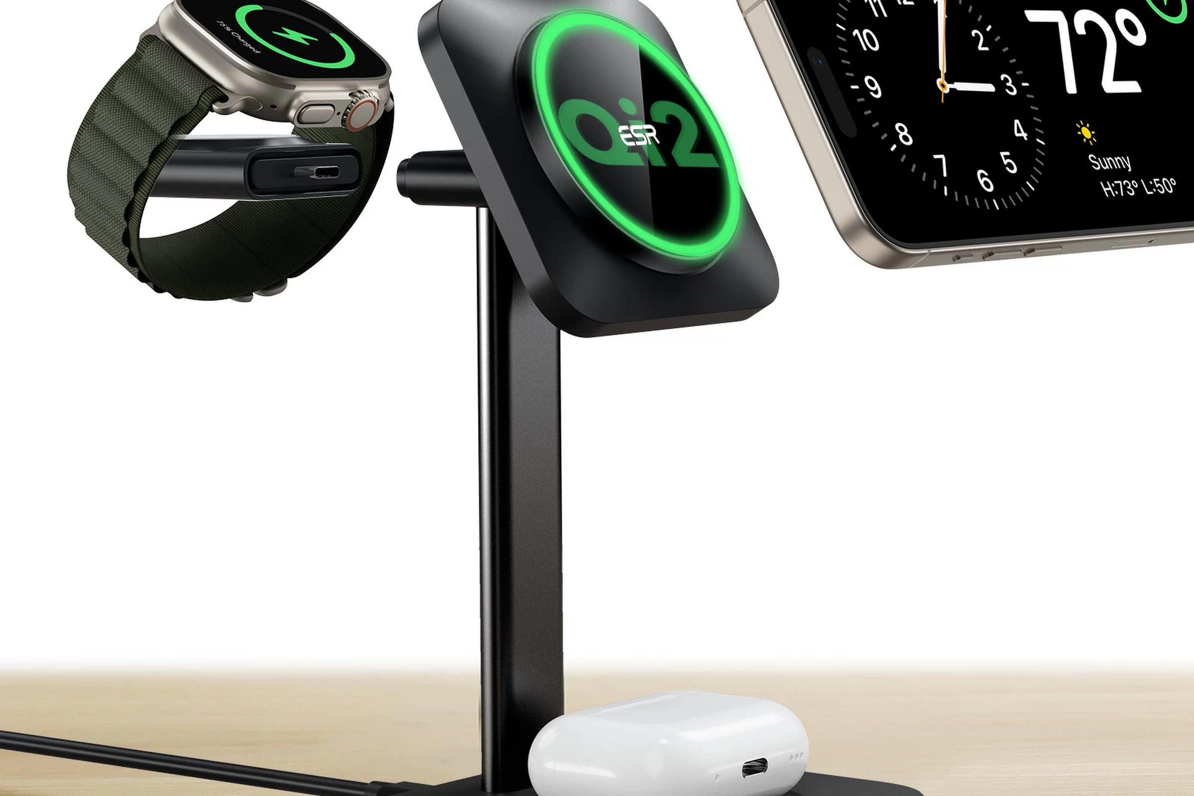ESR Qi2 charger on desk
