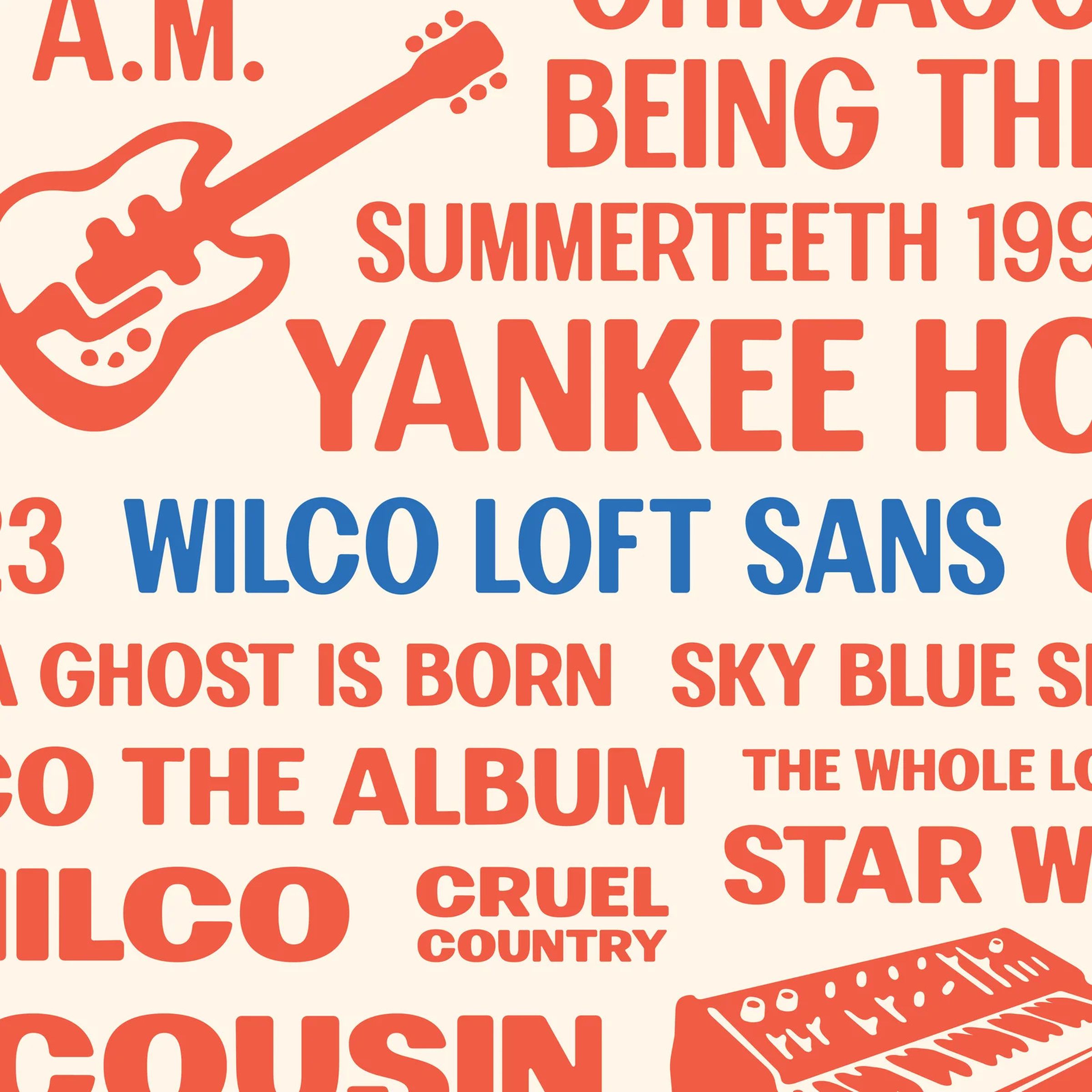 Official promo art for Wilco’s Loft Sans.