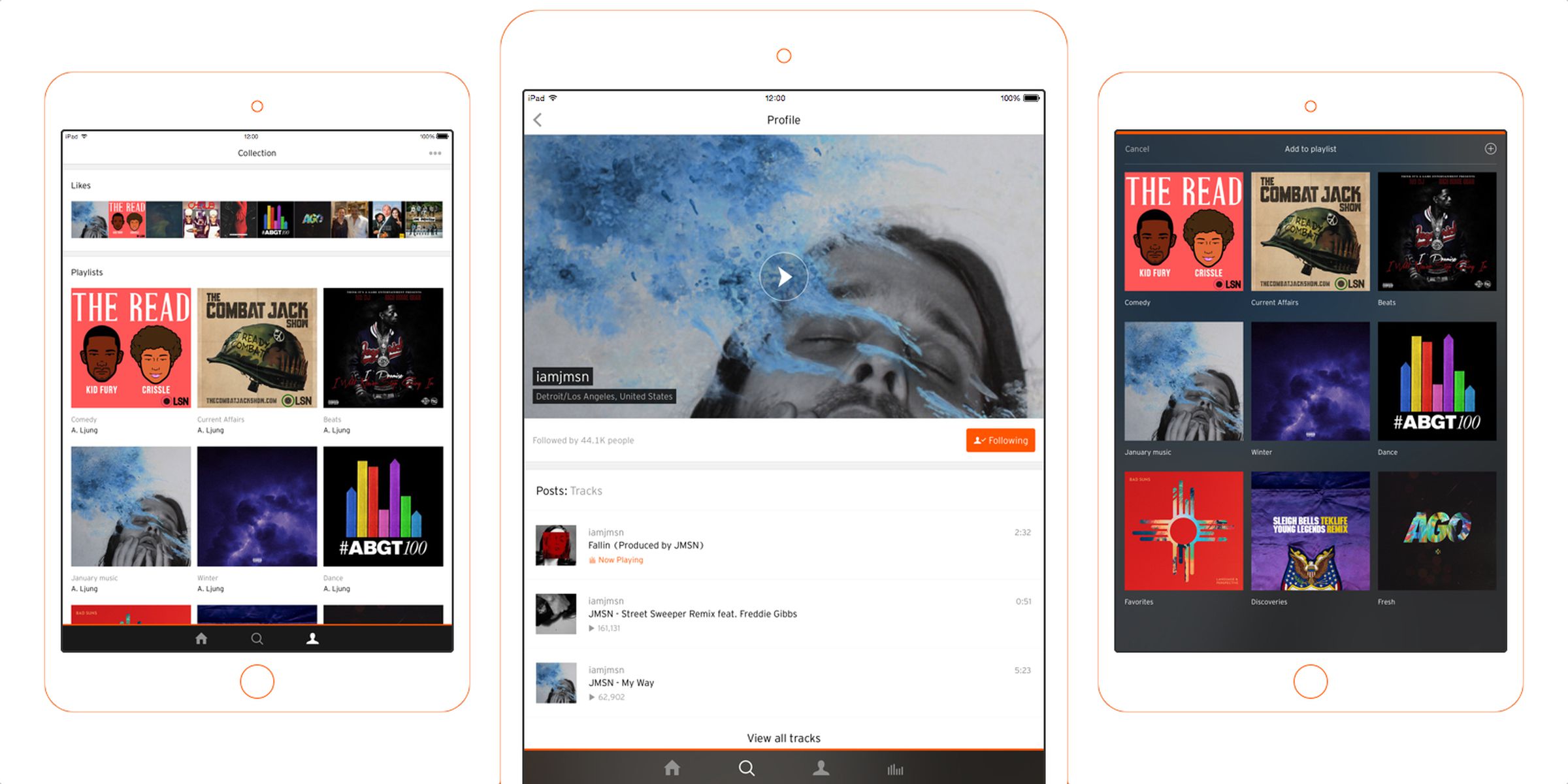 SoundCloud iPad